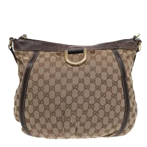Gucci Abbey  Canvas Shoulder Bag
