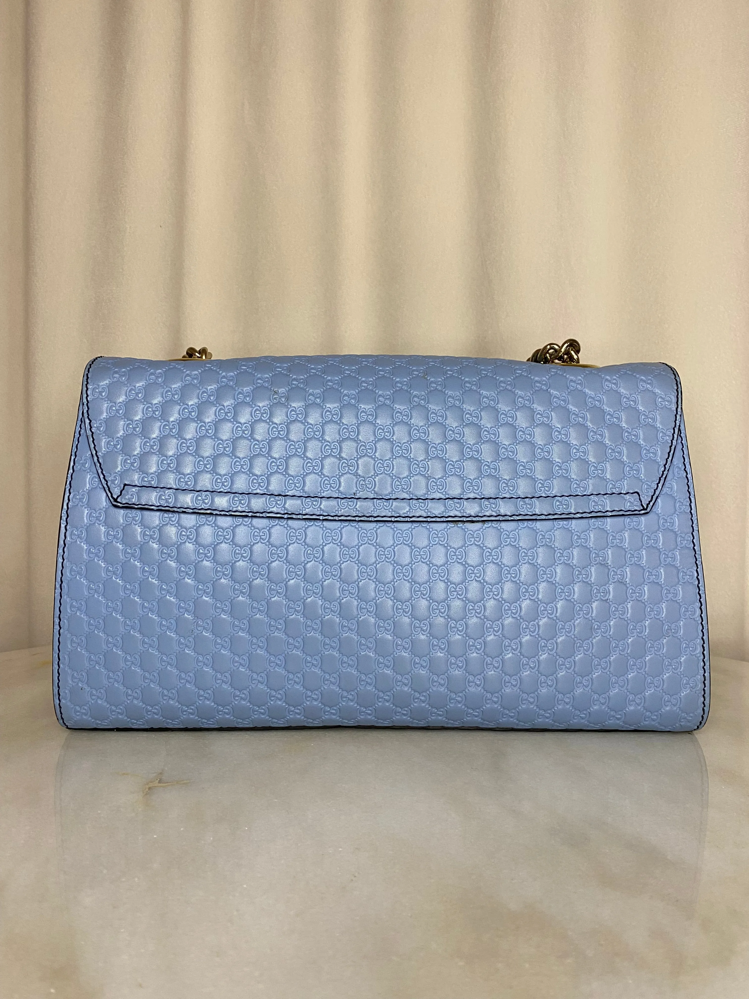 Gucci Baby Blue Microguccissima Emily Shoulder Bag