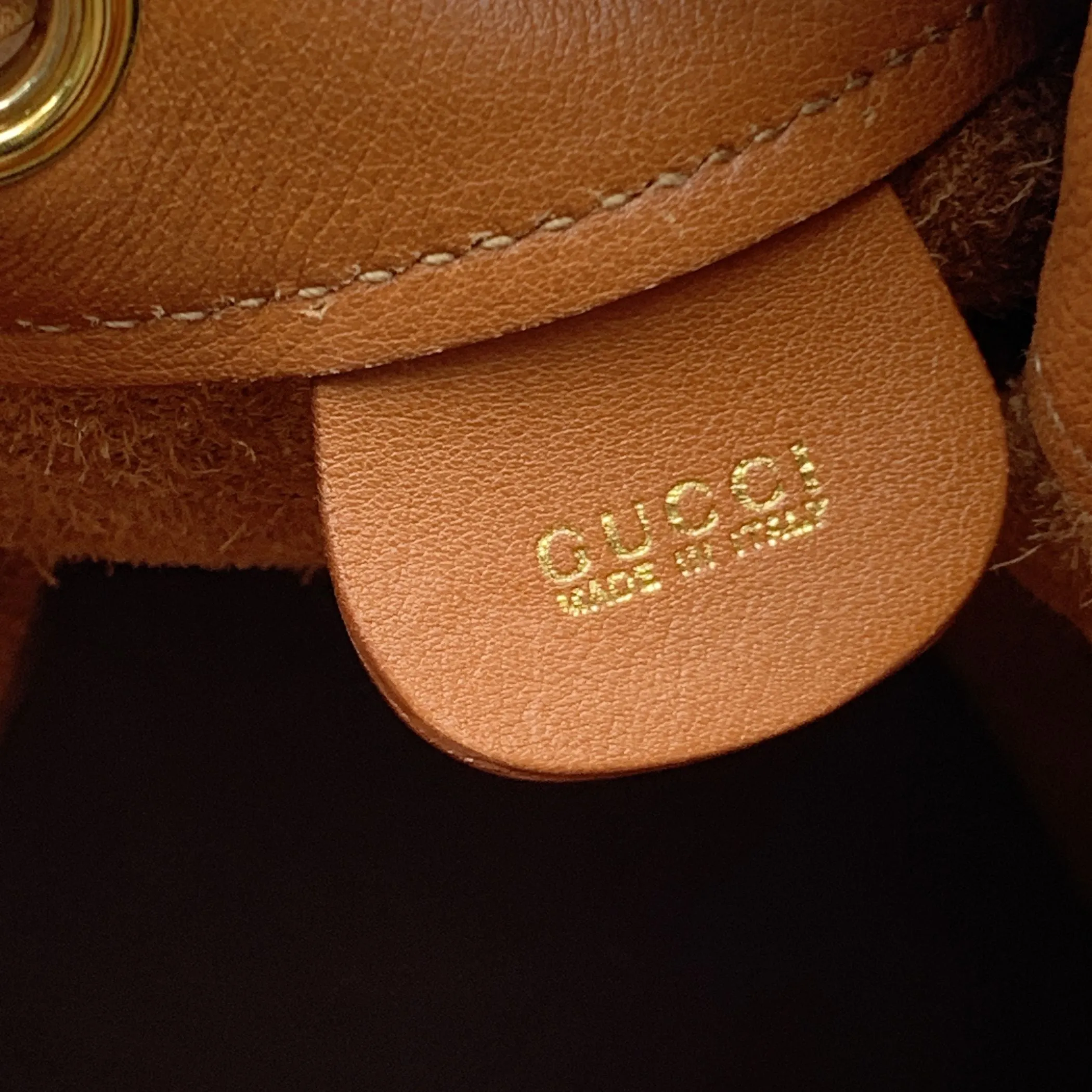 Gucci Backpack Vintage Bamboo