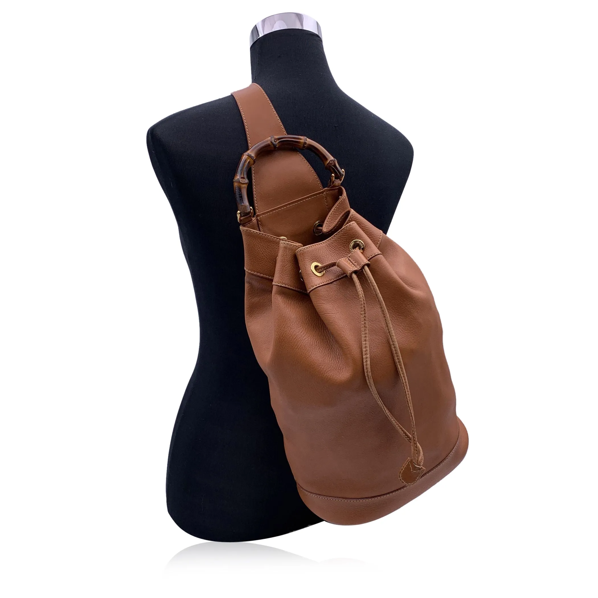 Gucci Backpack Vintage Bamboo