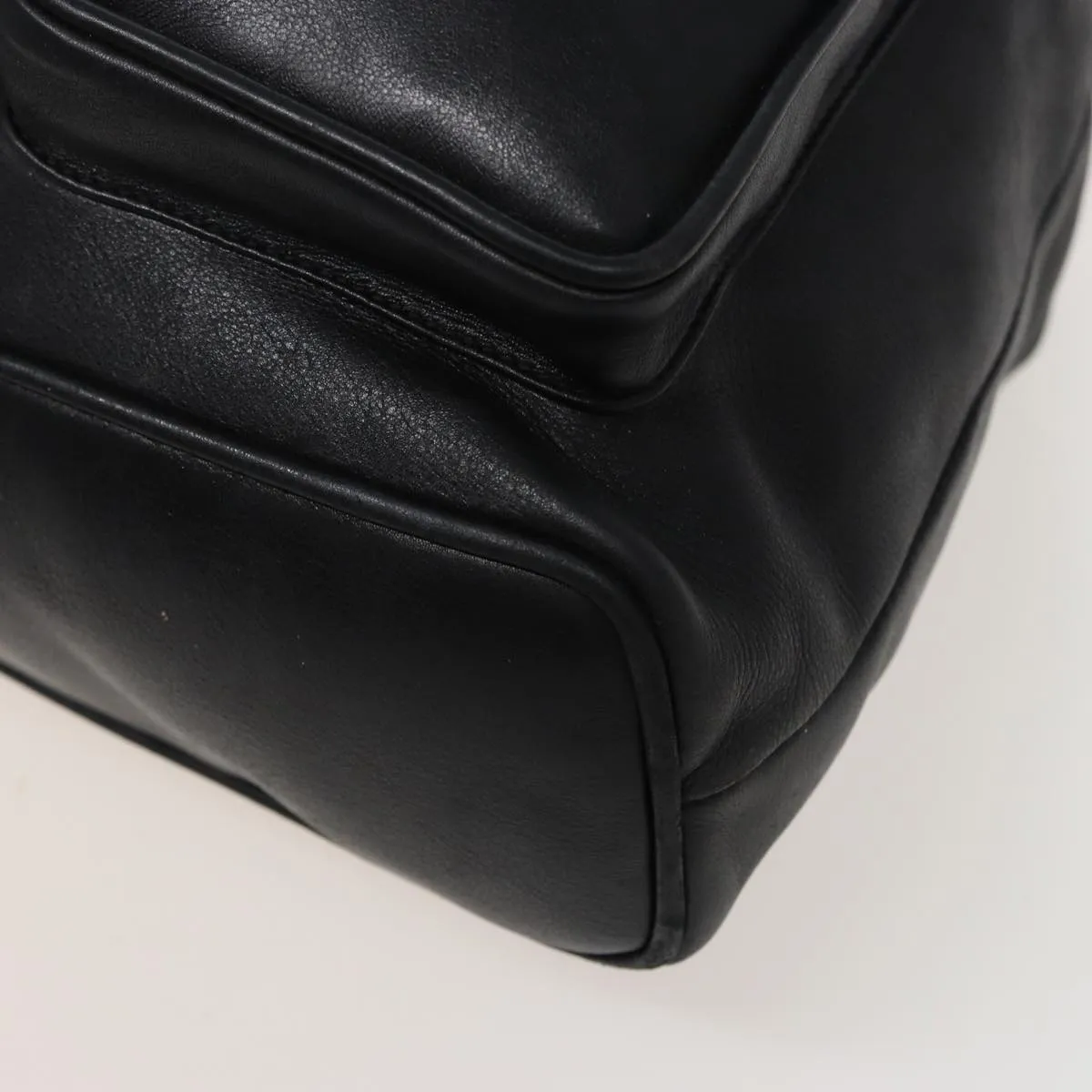 GUCCI Bamboo Backpack Leather Black 003 2058 0016  76392