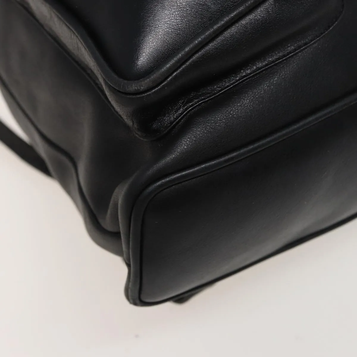 GUCCI Bamboo Backpack Leather Black 003 2058 0016  76392