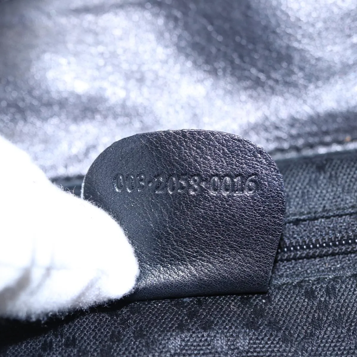 GUCCI Bamboo Backpack Leather Black 003 2058 0016  76392