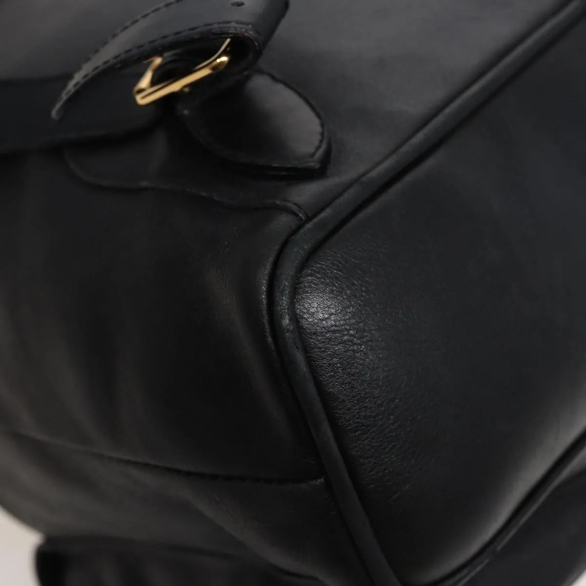 GUCCI Bamboo Backpack Leather Black 003 2058 0016  76392