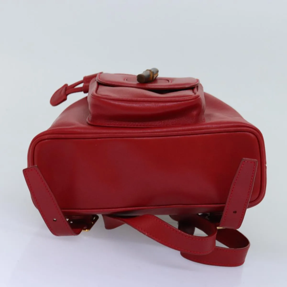 GUCCI Bamboo Backpack Leather Red 003 2852 0030 0  mr165