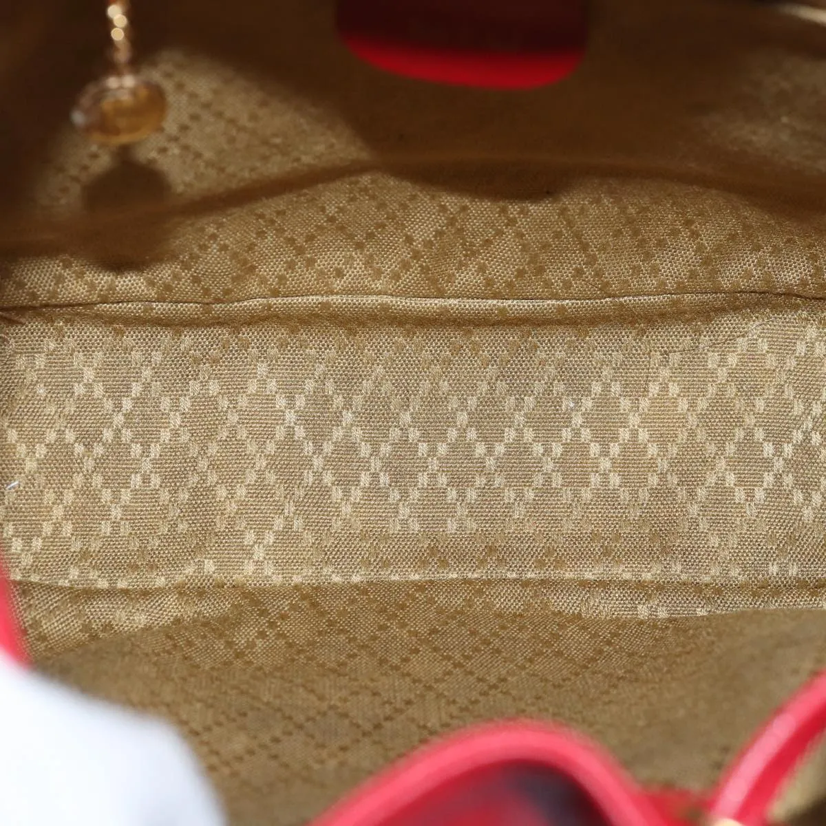GUCCI Bamboo Backpack Leather Red 003 2852 0030 0  mr165