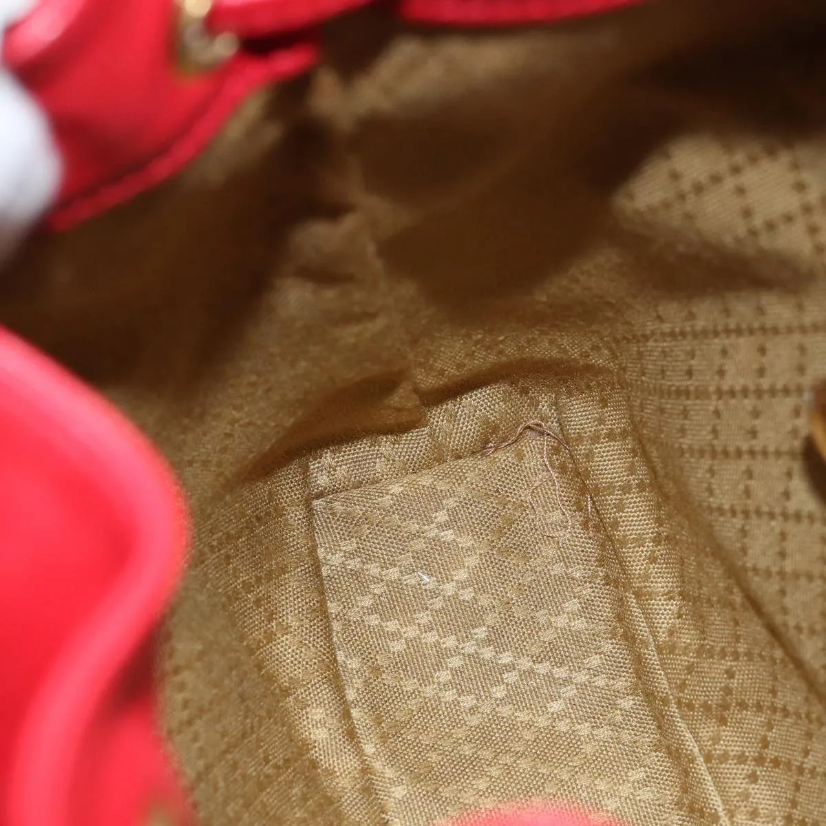 GUCCI Bamboo Backpack Leather Red 003 2852 0030 0  mr165