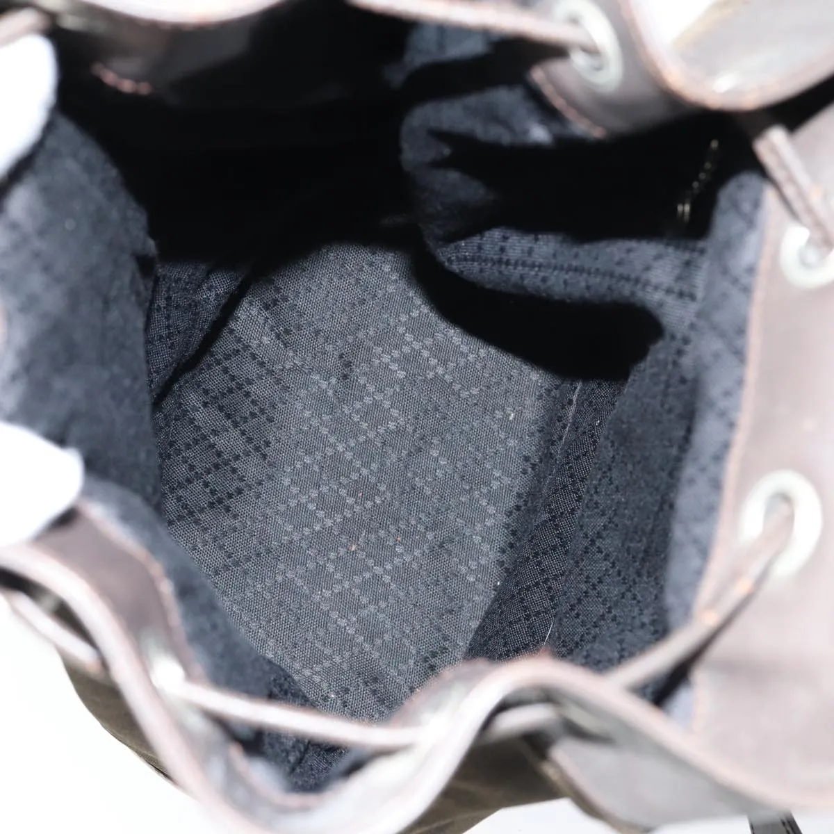 GUCCI Bamboo Backpack Nylon Brown  ar12220
