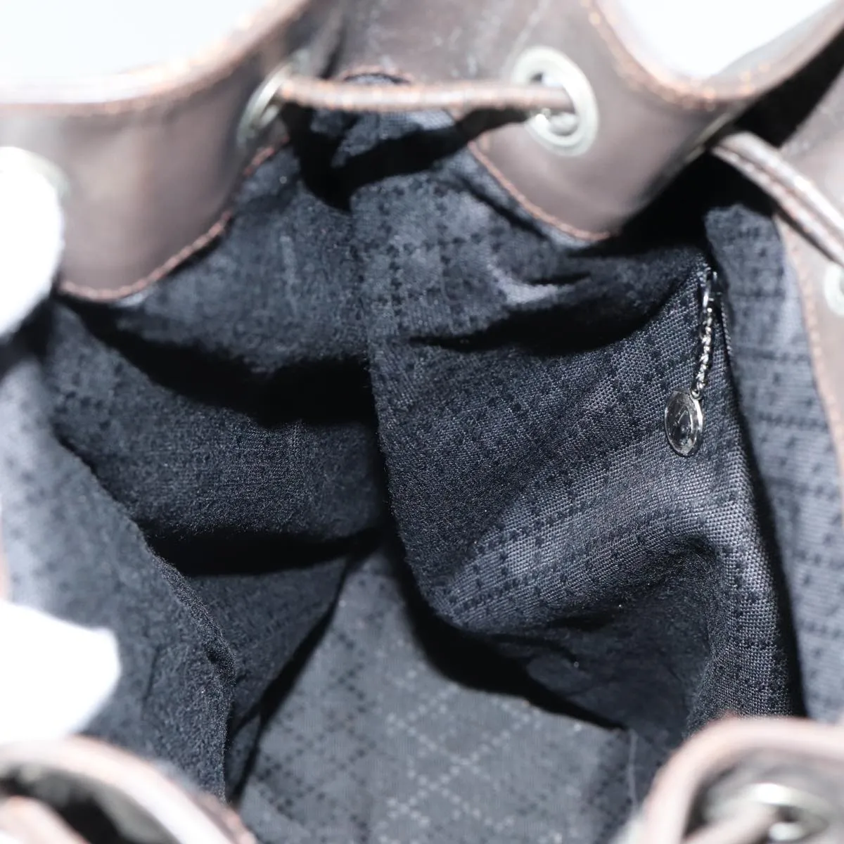 GUCCI Bamboo Backpack Nylon Brown  ar12220