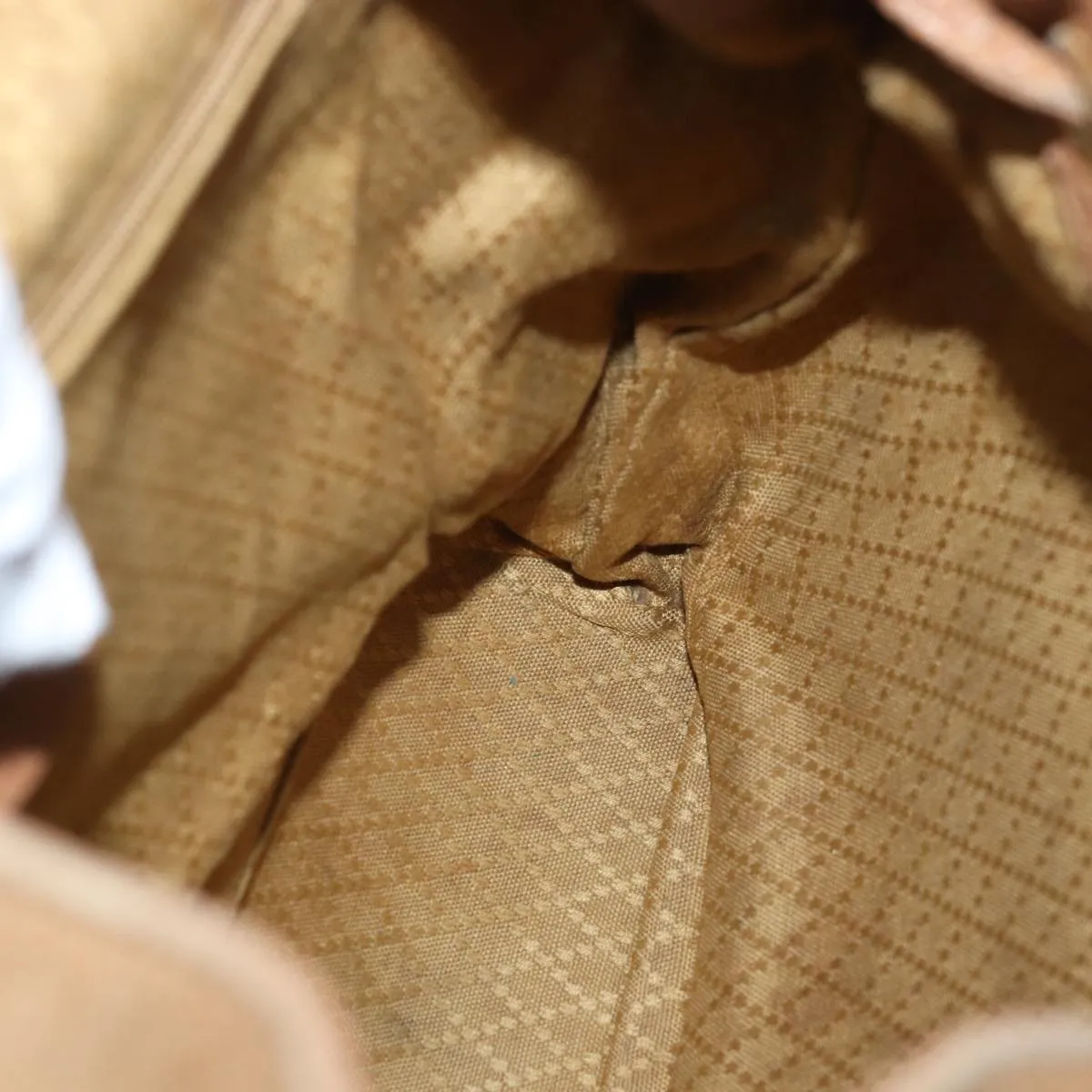 GUCCI Bamboo Backpack Suede Beige 003 2058 0016  75961