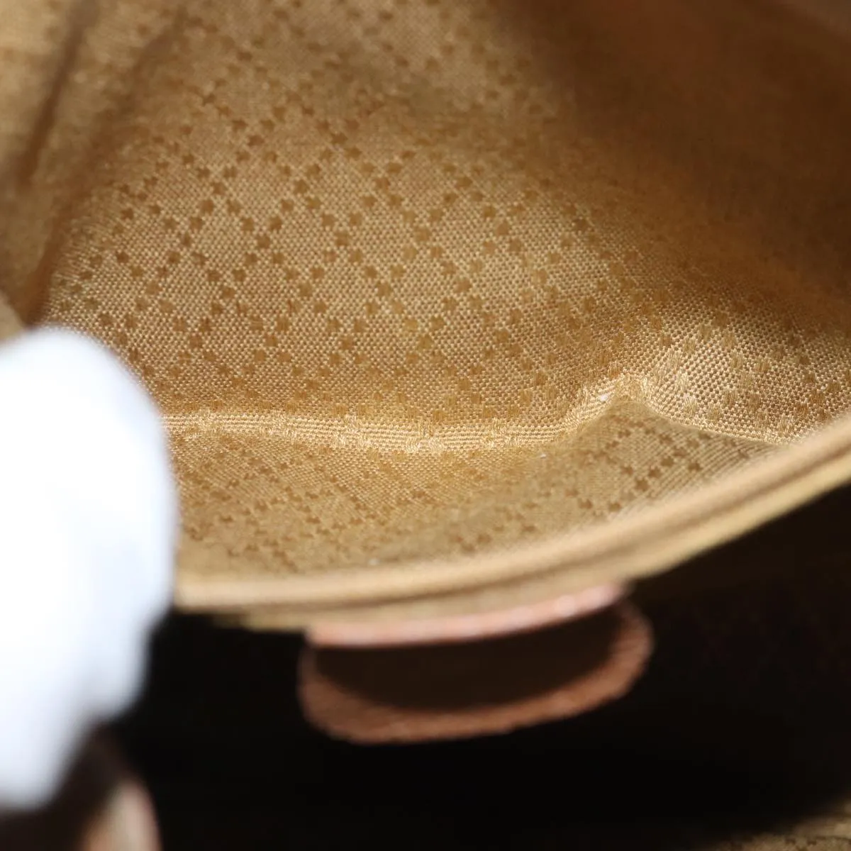 GUCCI Bamboo Backpack Suede Beige 003 2058 0016  75961