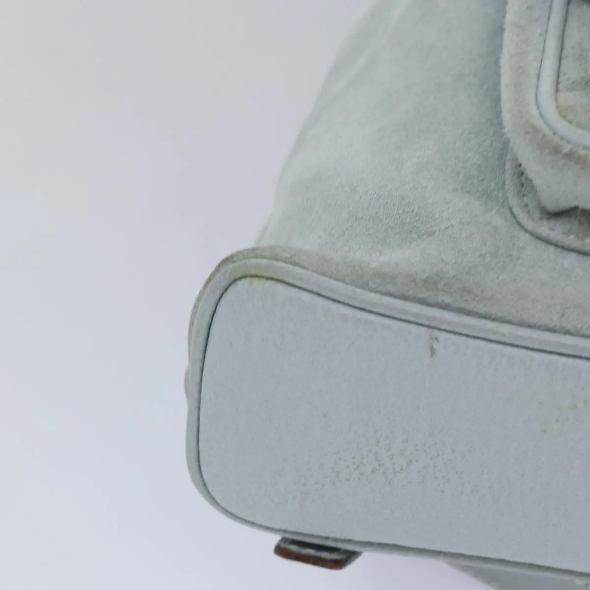 Gucci Bamboo Blue Suede Backpack Bag ()