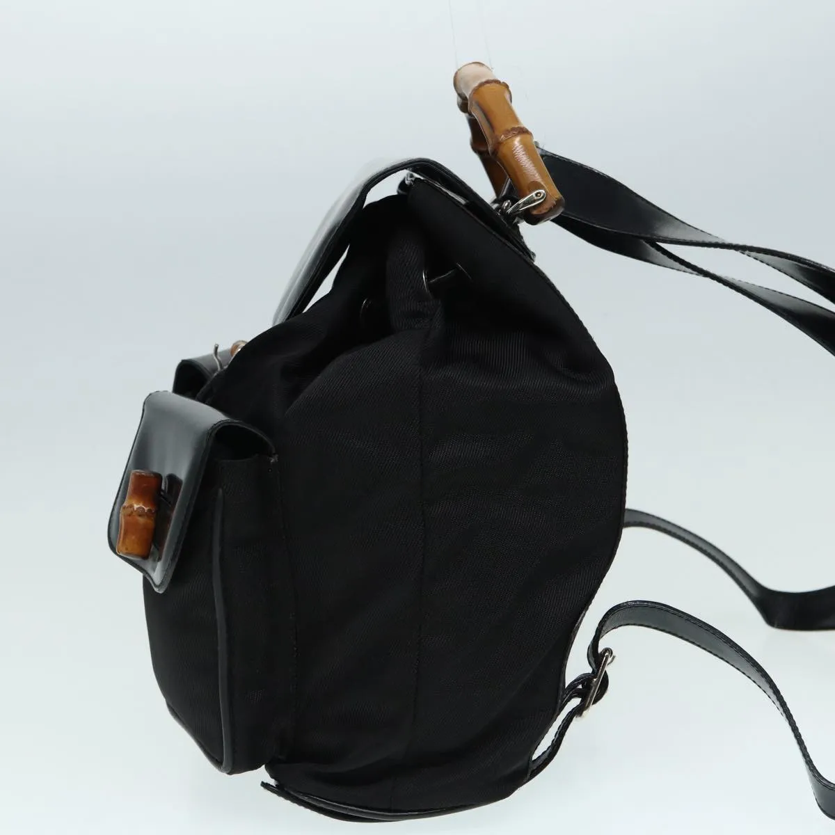 Gucci Bamboo  Canvas Backpack Bag