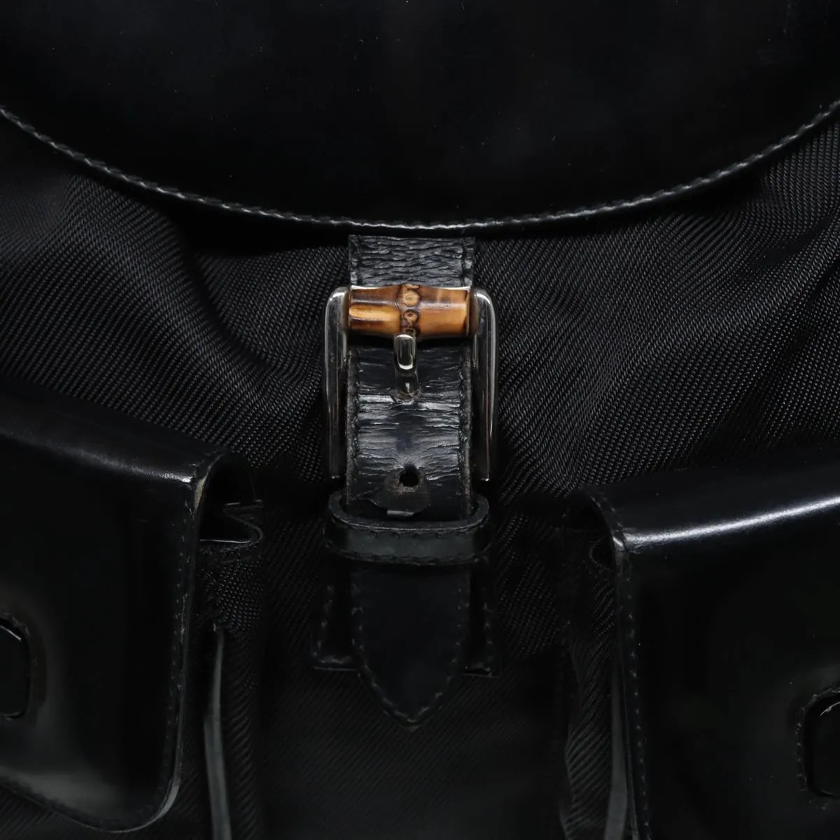 Gucci Bamboo  Canvas Backpack Bag