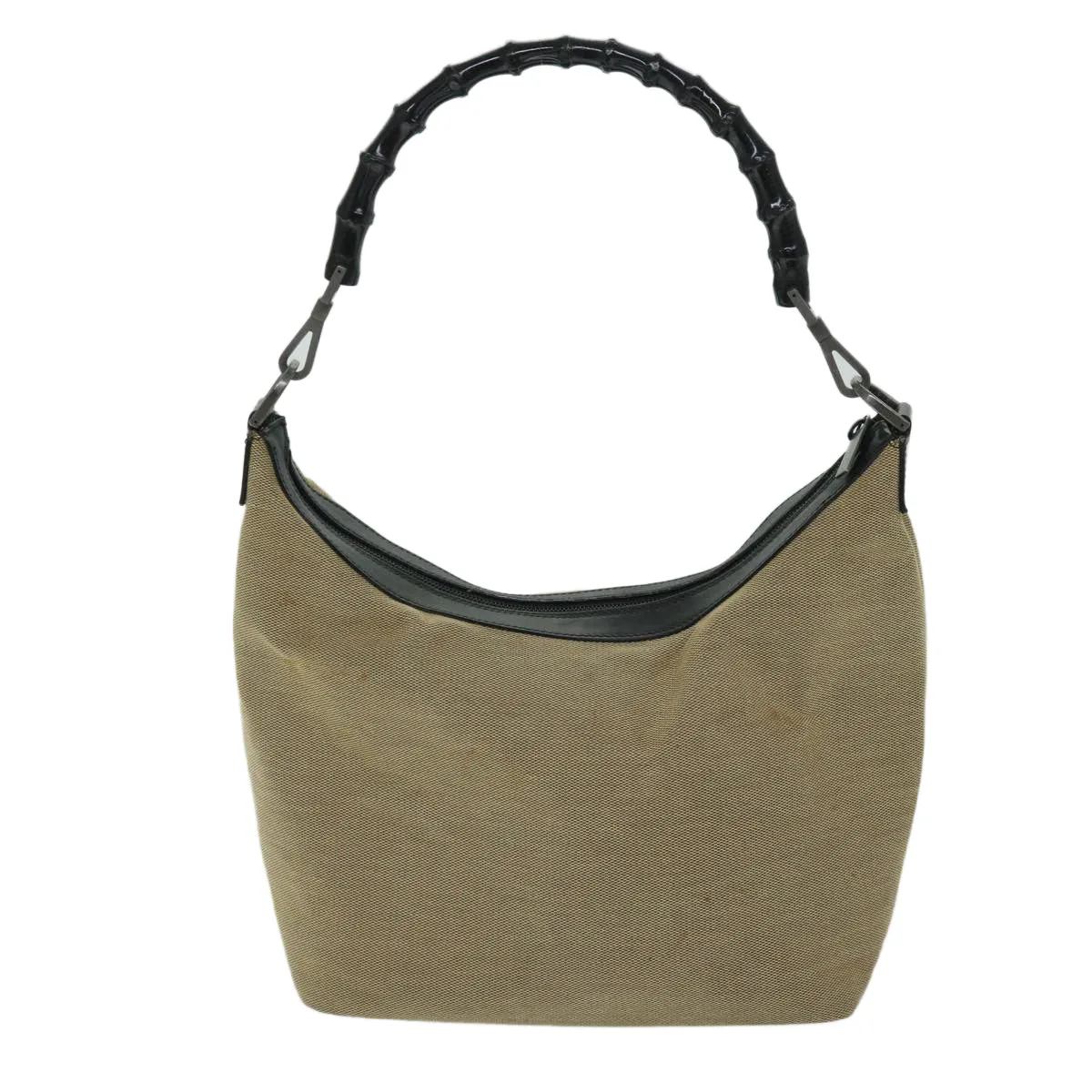 Gucci Bamboo  Canvas Shoulder Bag ()