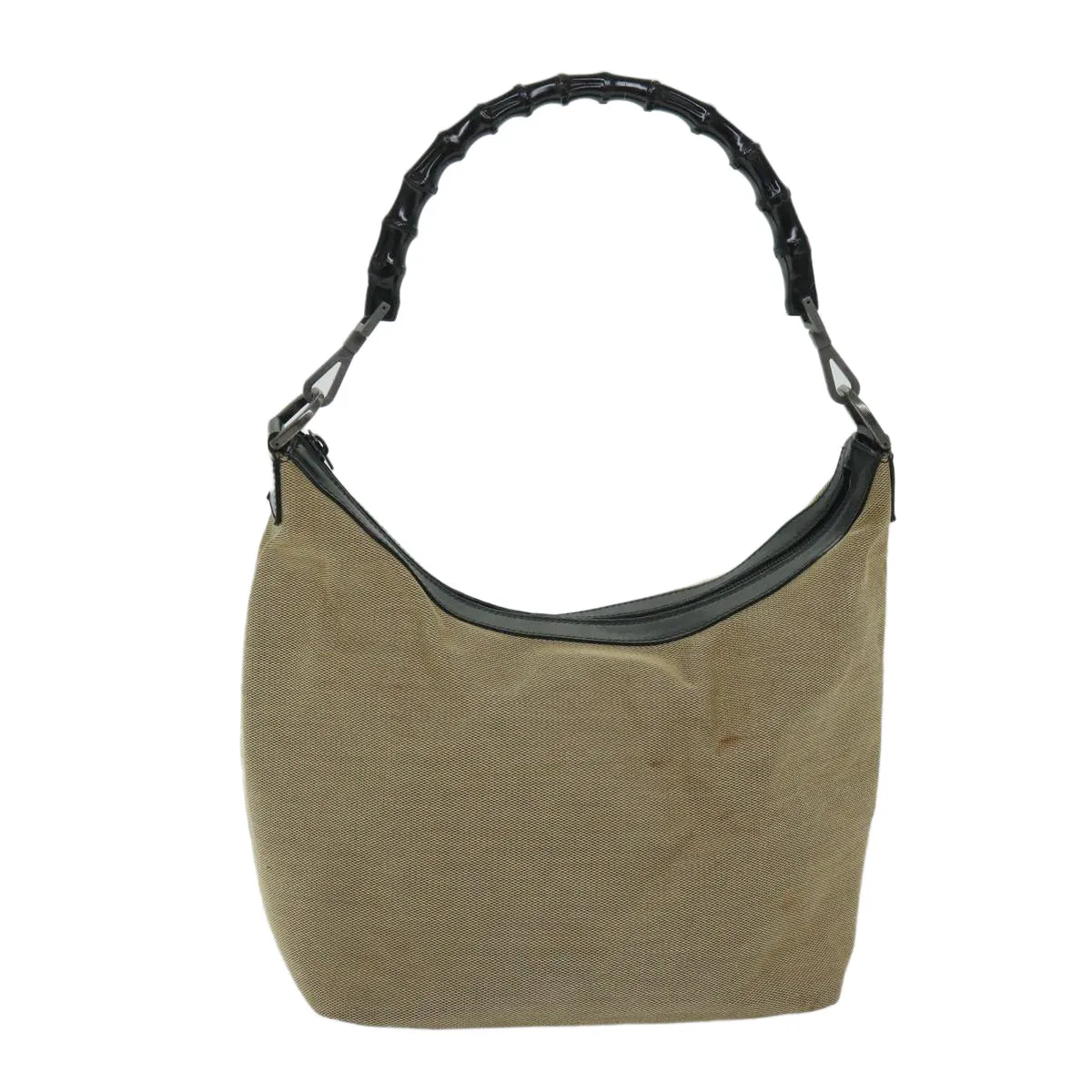 Gucci Bamboo  Canvas Shoulder Bag ()