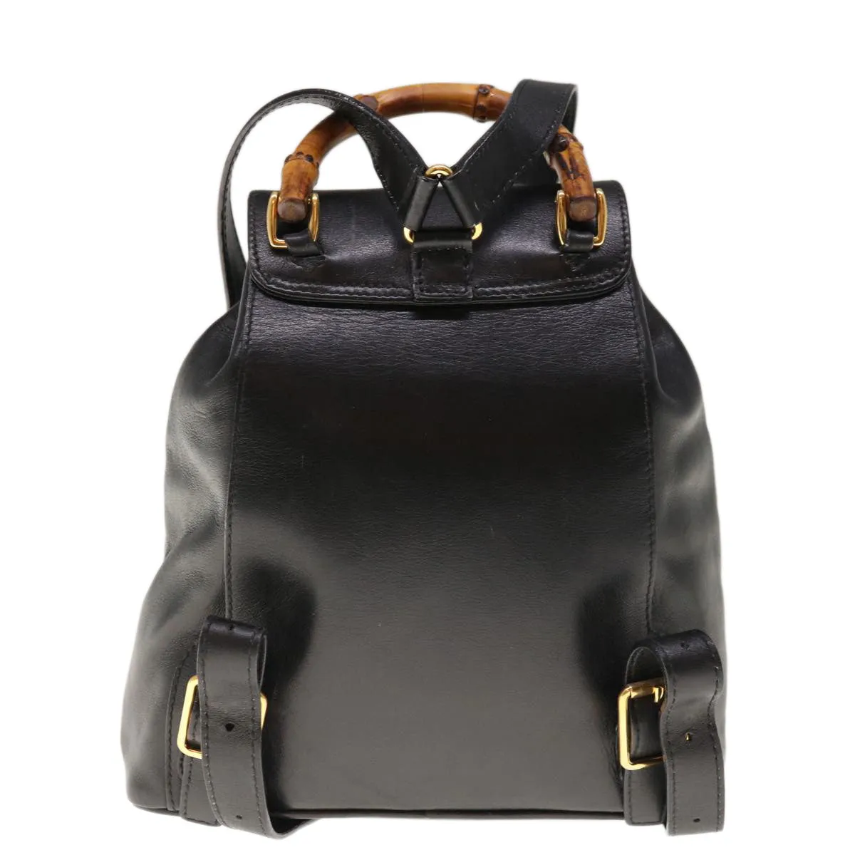 Gucci Bamboo  Leather Backpack Bag ()