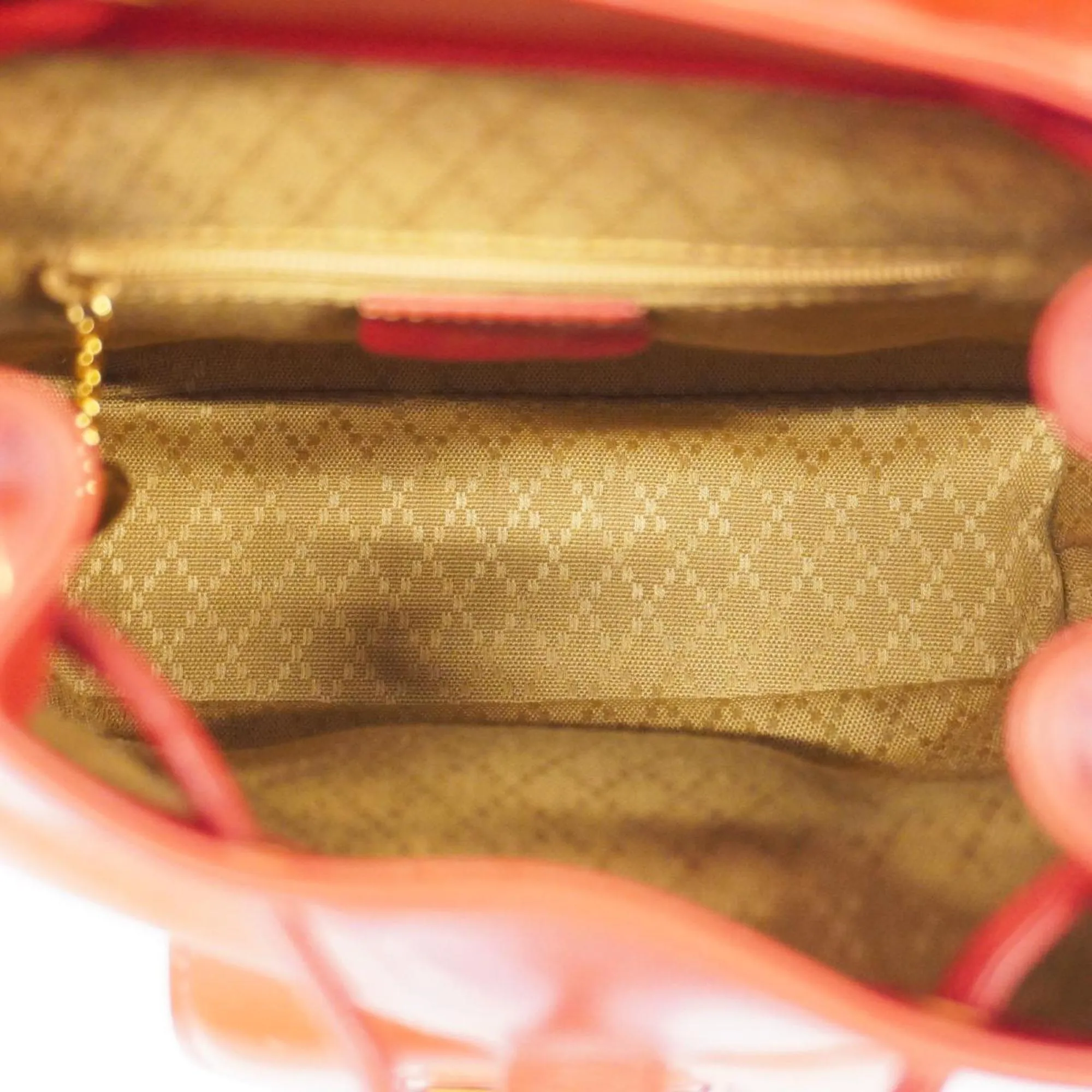 Gucci Bamboo  Leather Backpack Bag ()