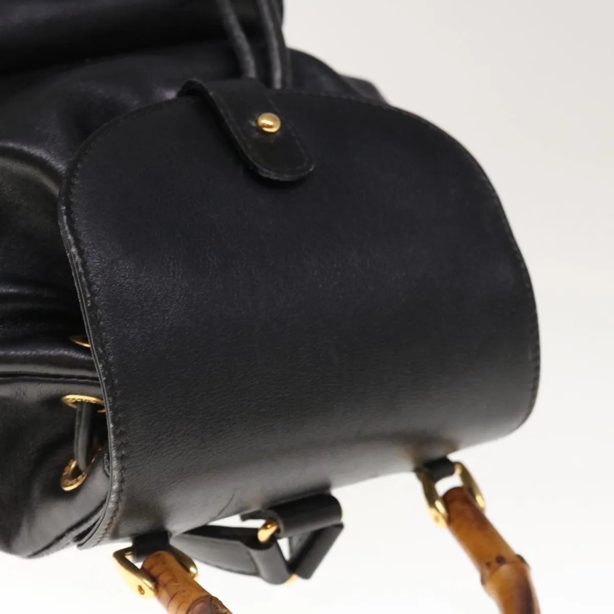 Gucci Bamboo  Leather Backpack Bag ()