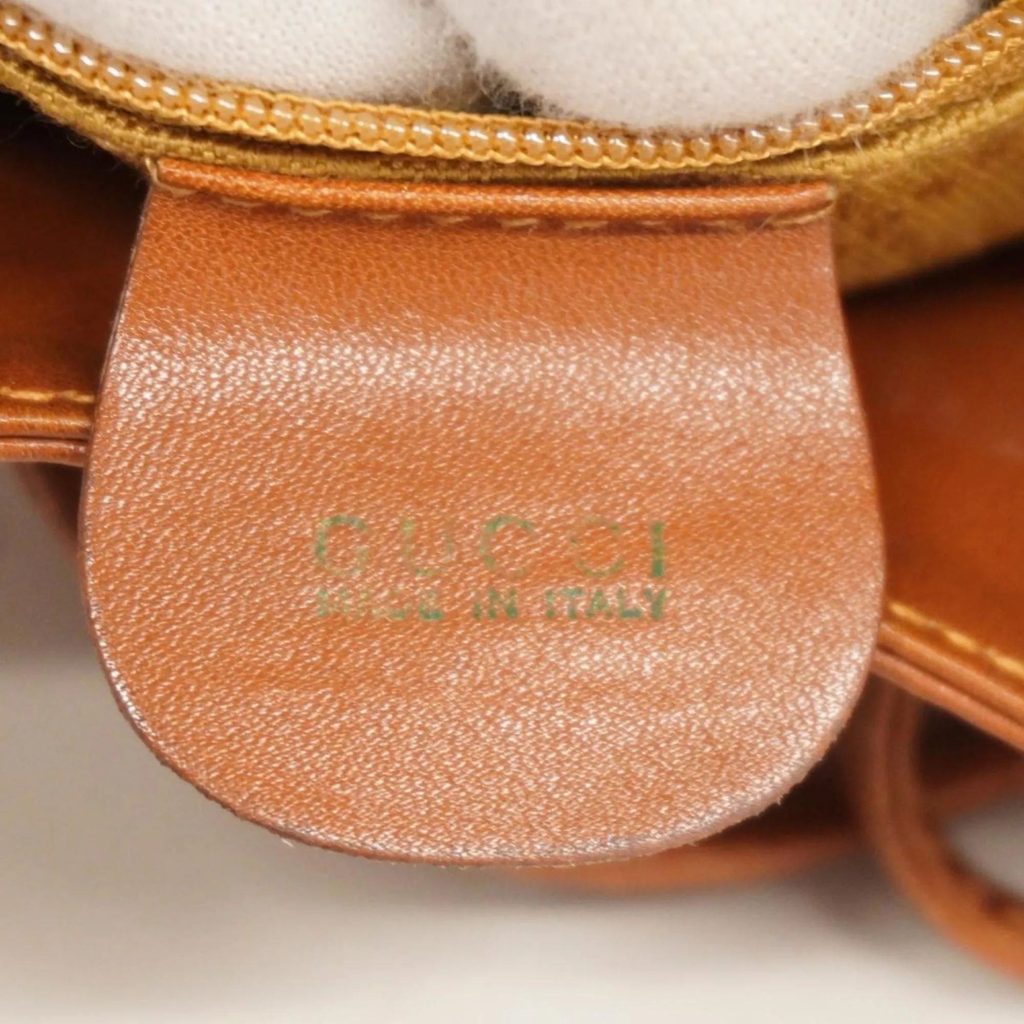 Gucci Bamboo  Leather Backpack Bag ()