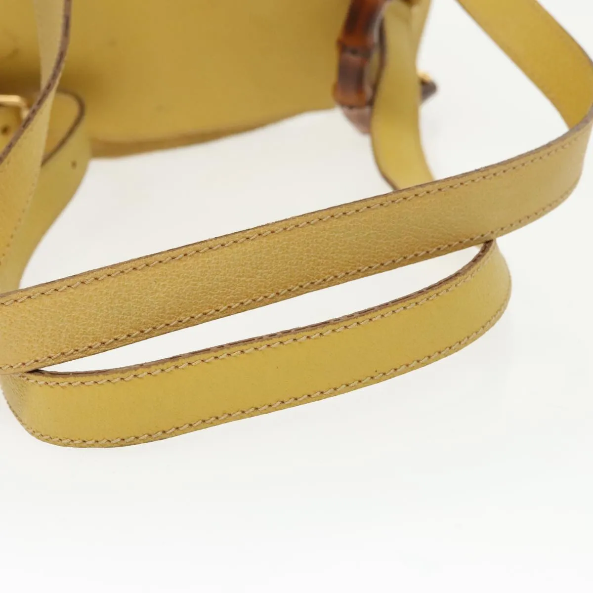 Gucci Bamboo  Leather Backpack Bag (Pre-Owned)