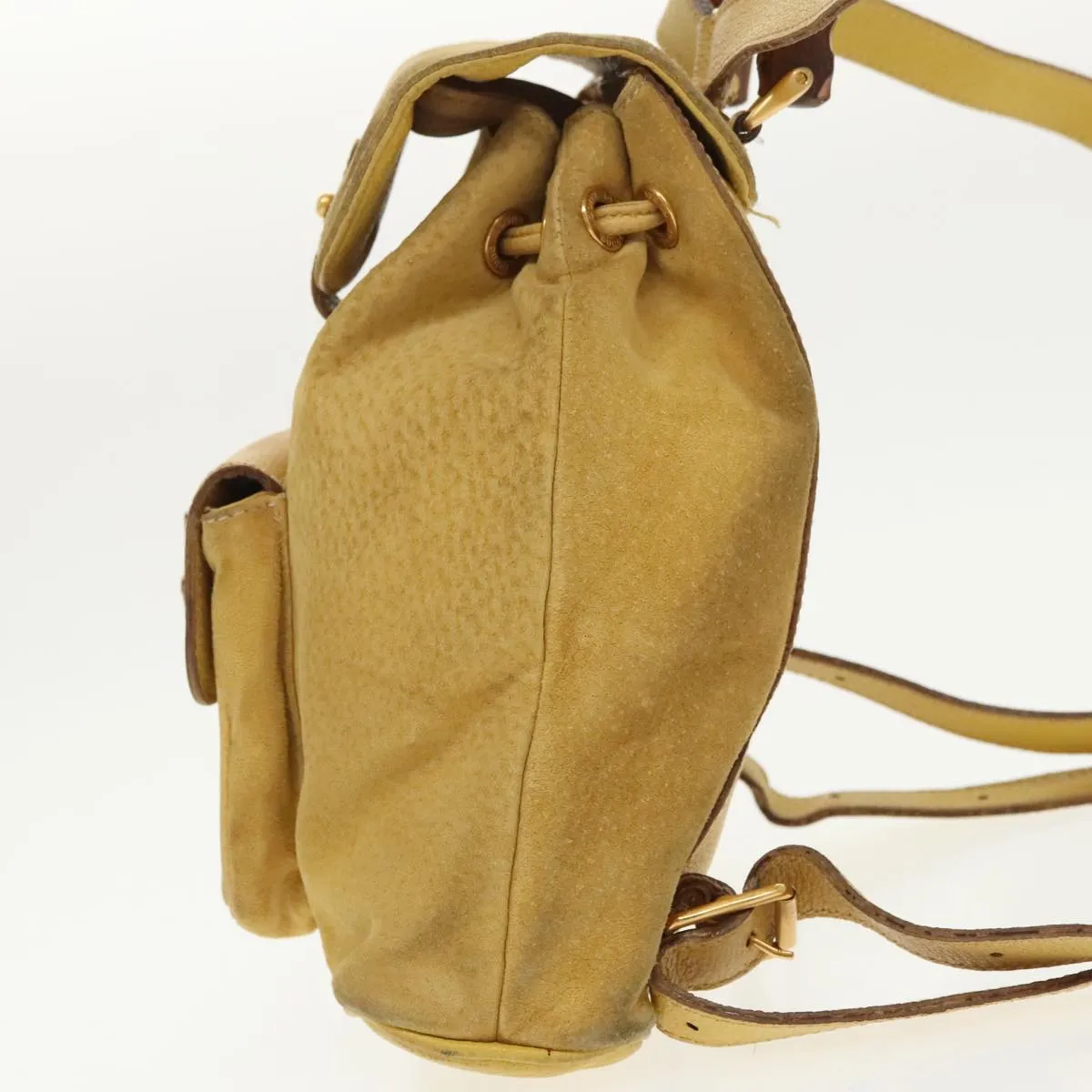 Gucci Bamboo  Leather Backpack Bag (Pre-Owned)