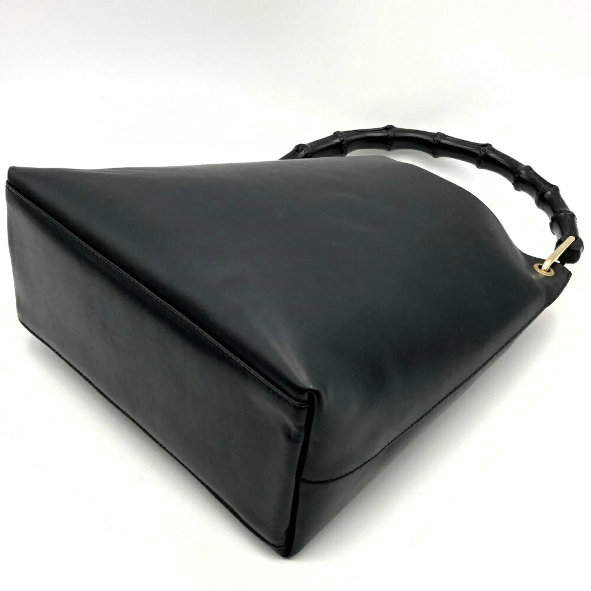 Gucci Bamboo  Leather Shoulder Bag ()