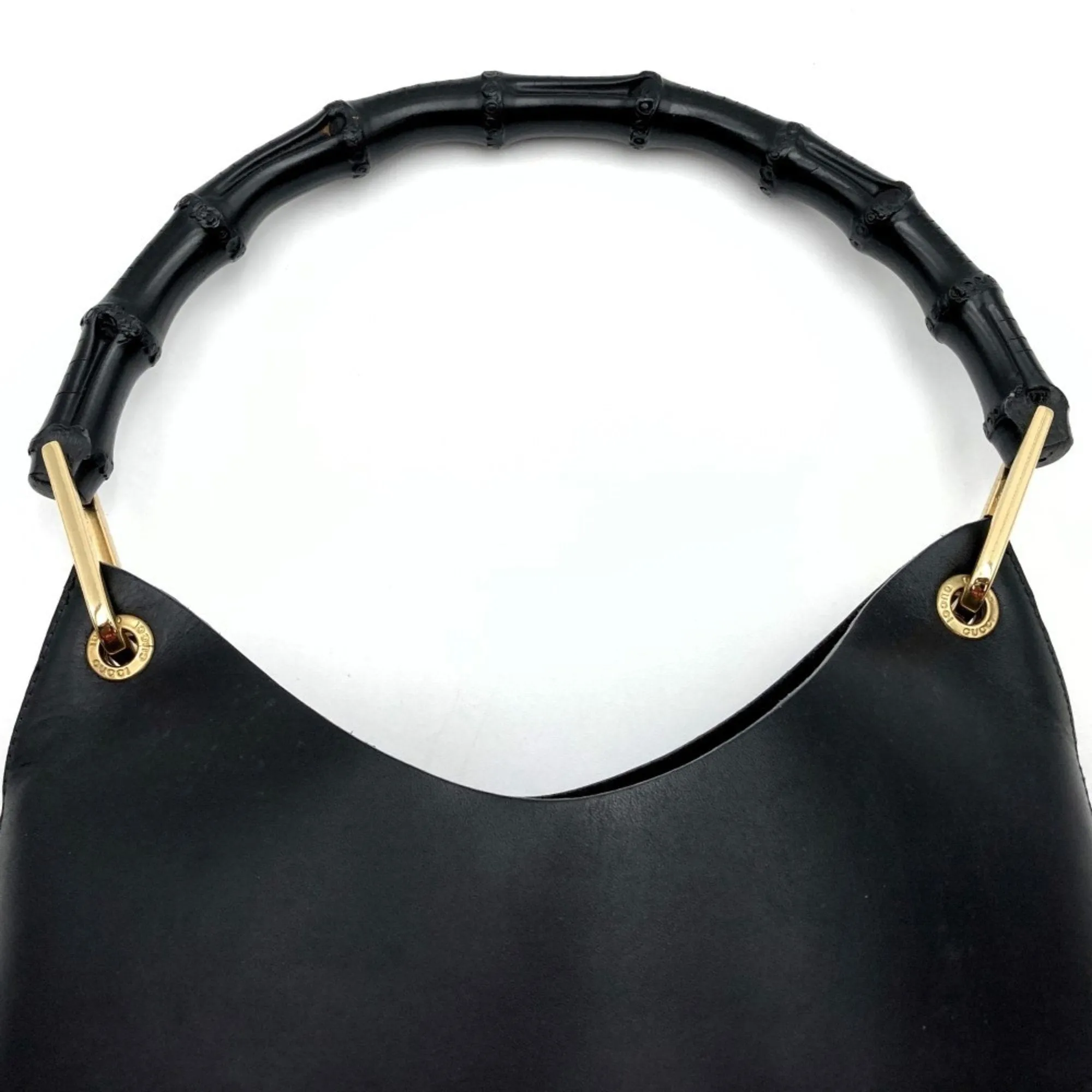 Gucci Bamboo  Leather Shoulder Bag ()