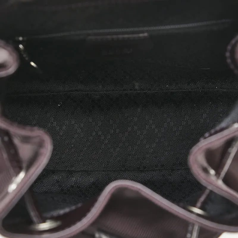 Gucci Bamboo Nylon Leather Backpack 003.1705.0030