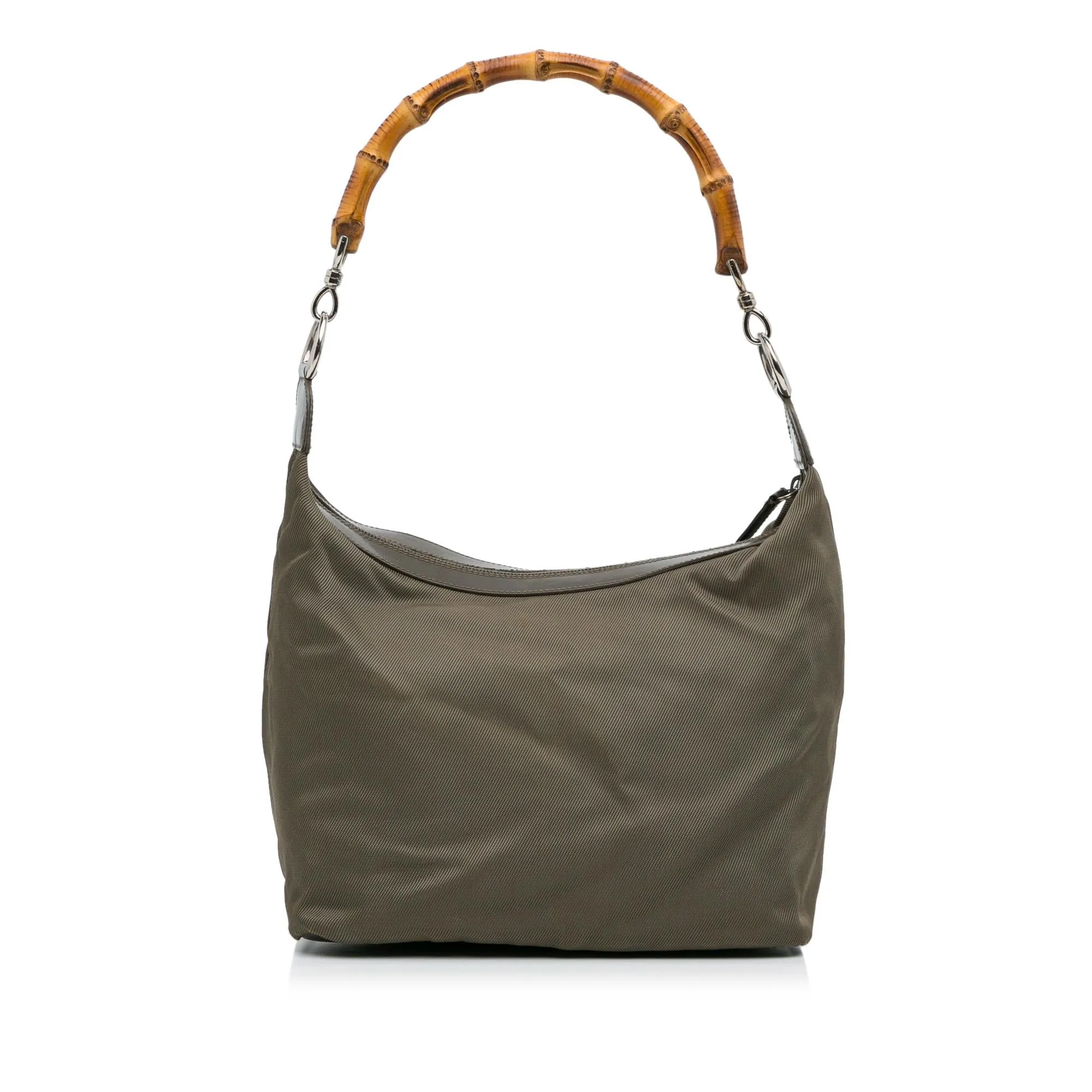 Gucci Bamboo Nylon Shoulder Bag (SHG-vluyZY)