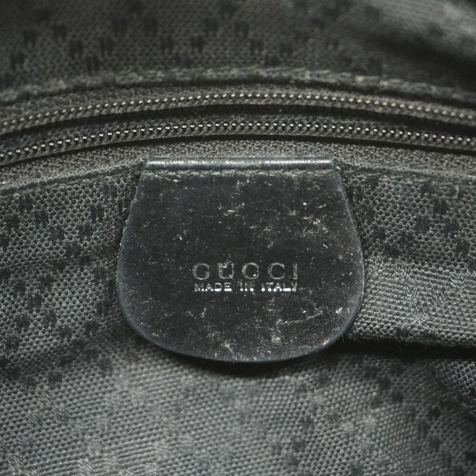 Gucci  Bamboo Shoulder Bag 000 1998 0531 Women's Nylon Shoulder Bag Black
