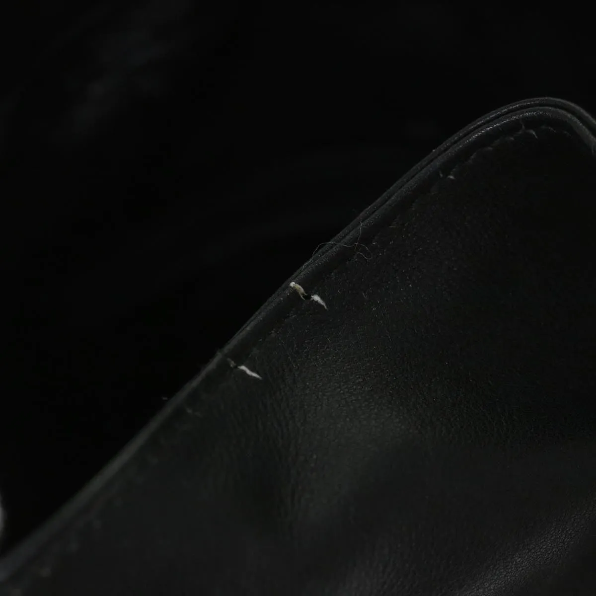 GUCCI Bamboo Shoulder Bag Leather 2way Black 001 2404 1638  57188