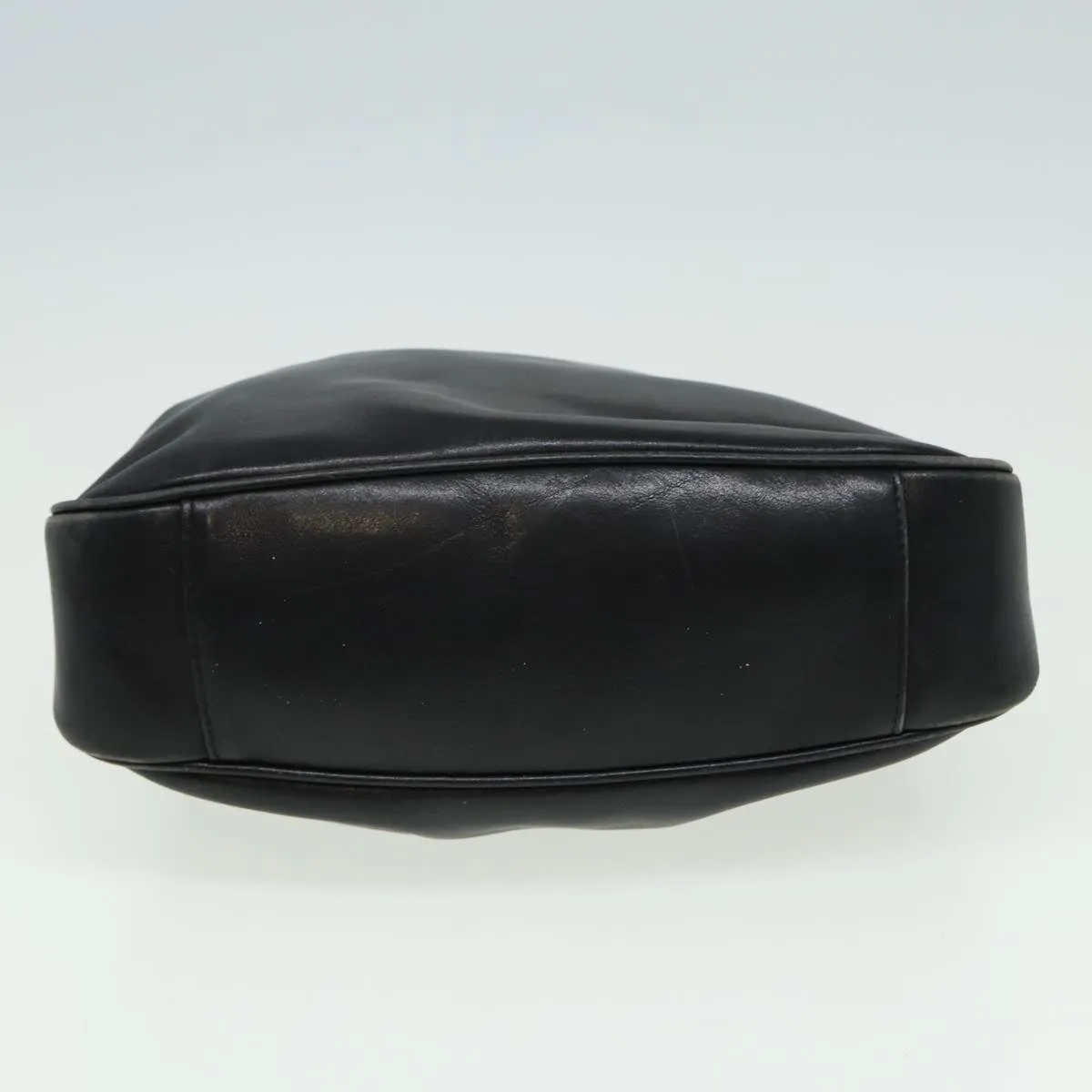 GUCCI Bamboo Shoulder Bag Leather 2way Black 001 3754 1638  80842