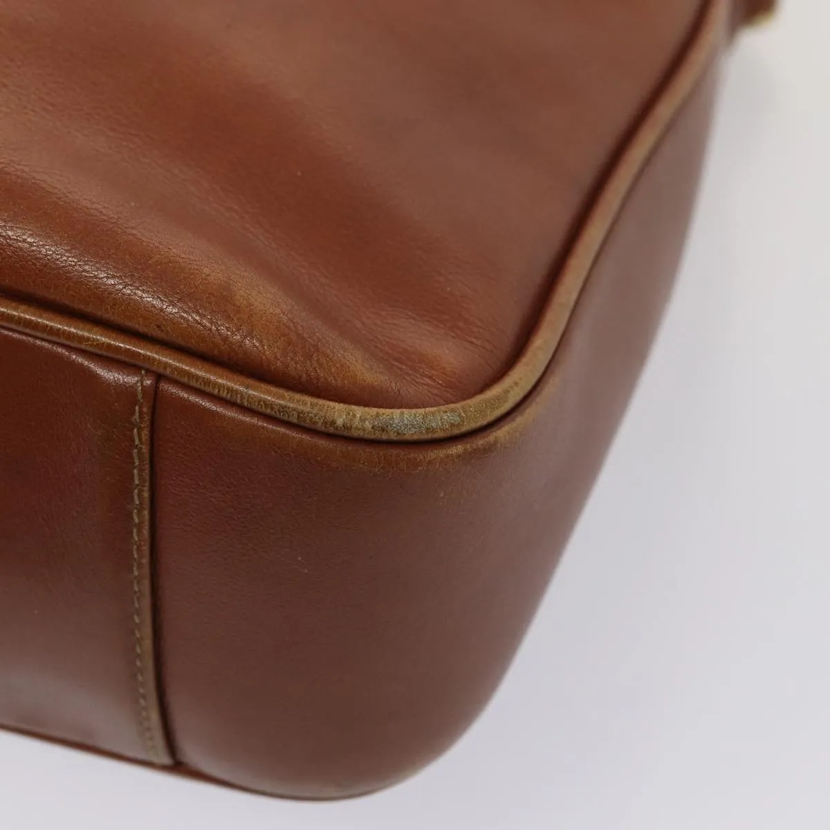 GUCCI Bamboo Shoulder Bag Leather 2way Brown 001 1638  78250