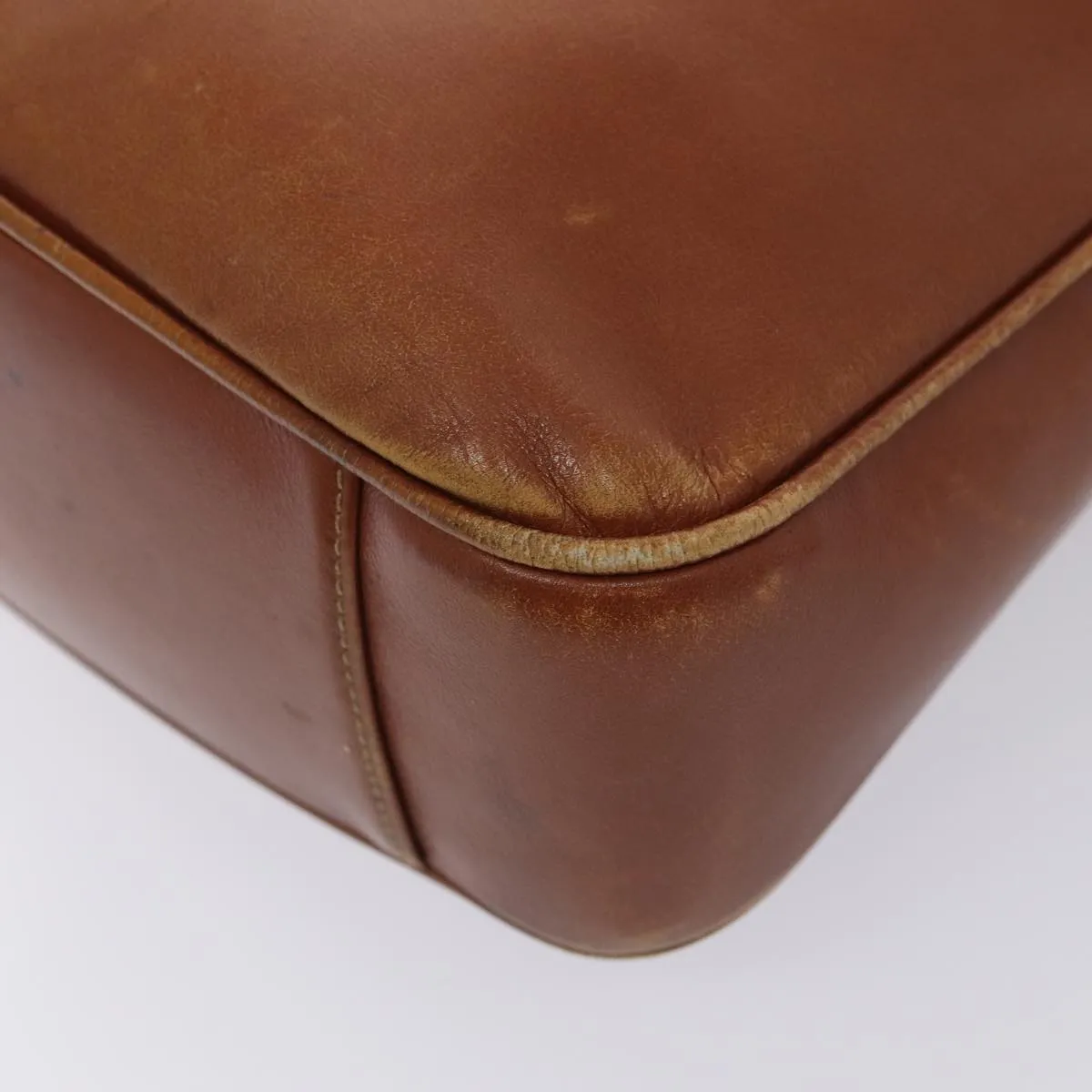 GUCCI Bamboo Shoulder Bag Leather 2way Brown 001 1638  78250