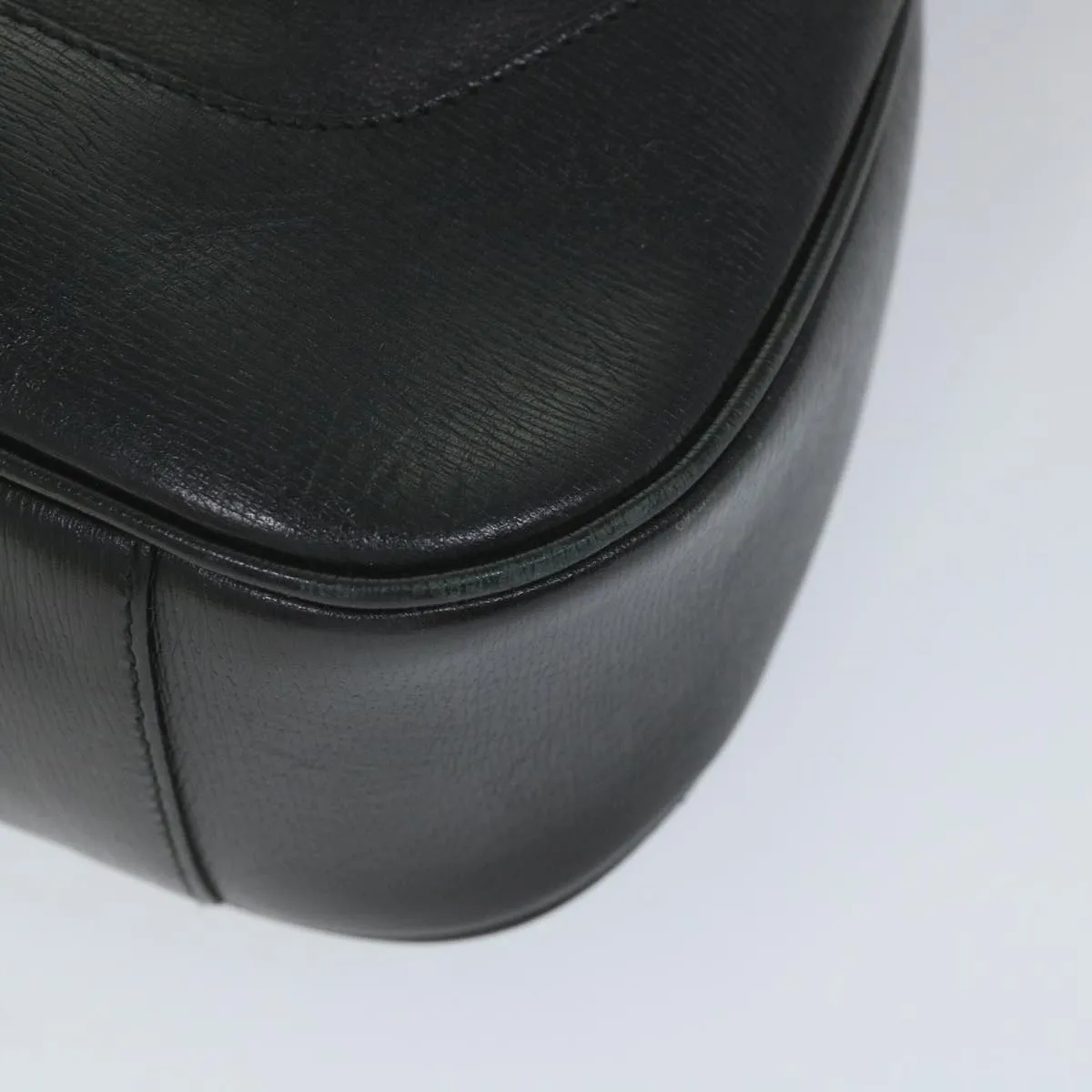 GUCCI Bamboo Shoulder Bag Leather Black 001 4058 1705  ep2085