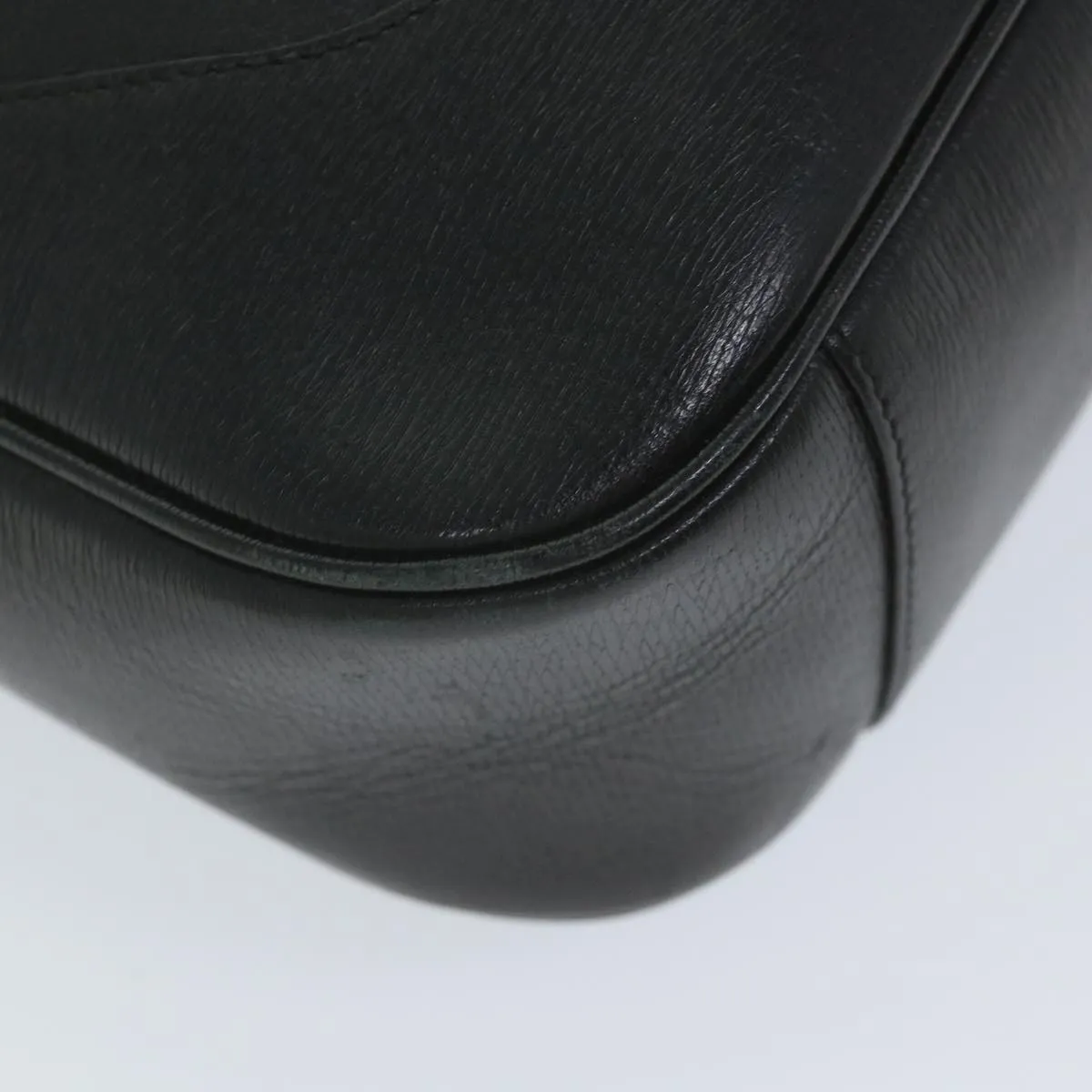 GUCCI Bamboo Shoulder Bag Leather Black 001 4058 1705  ep2085