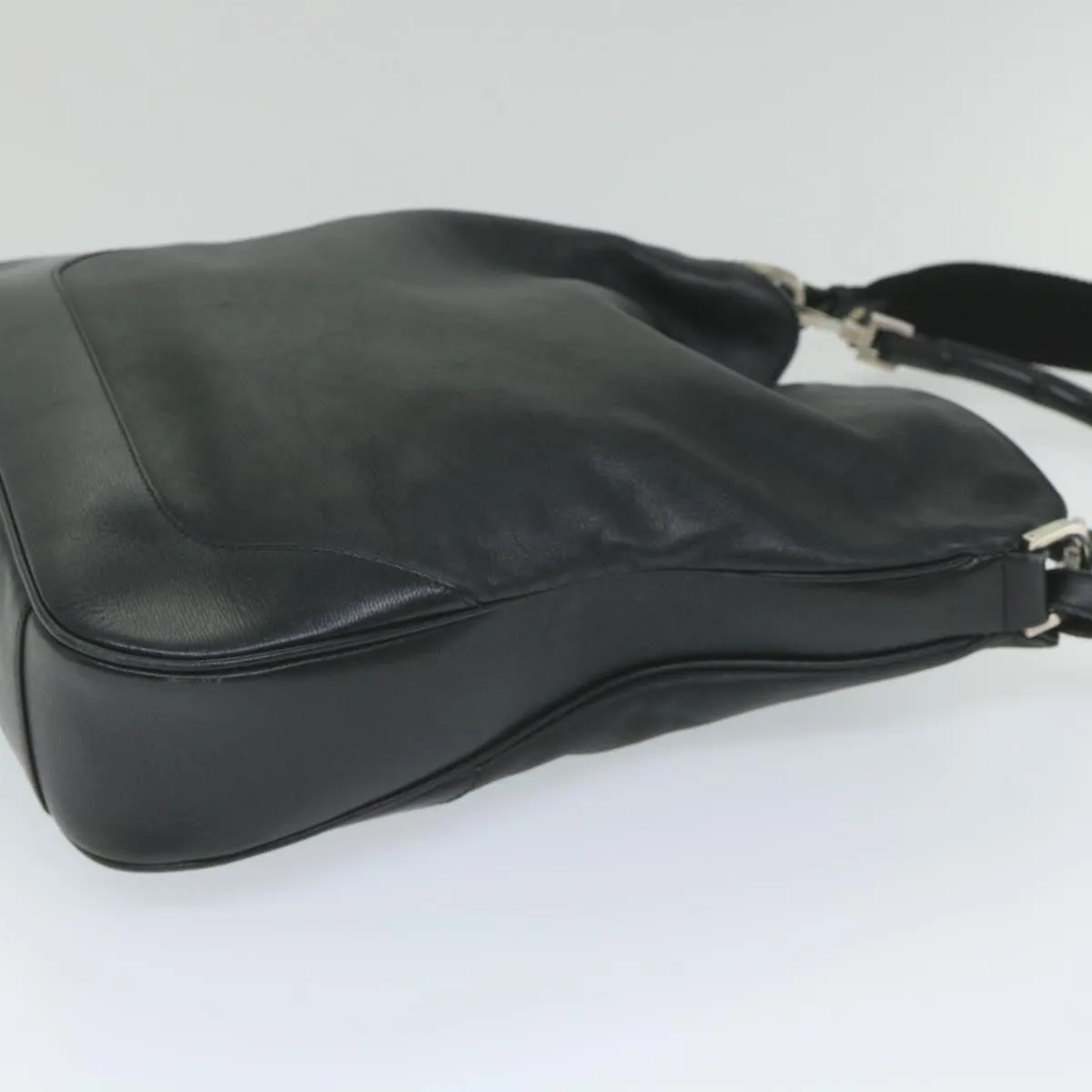 GUCCI Bamboo Shoulder Bag Leather Black 001 4058 1705  ep2085