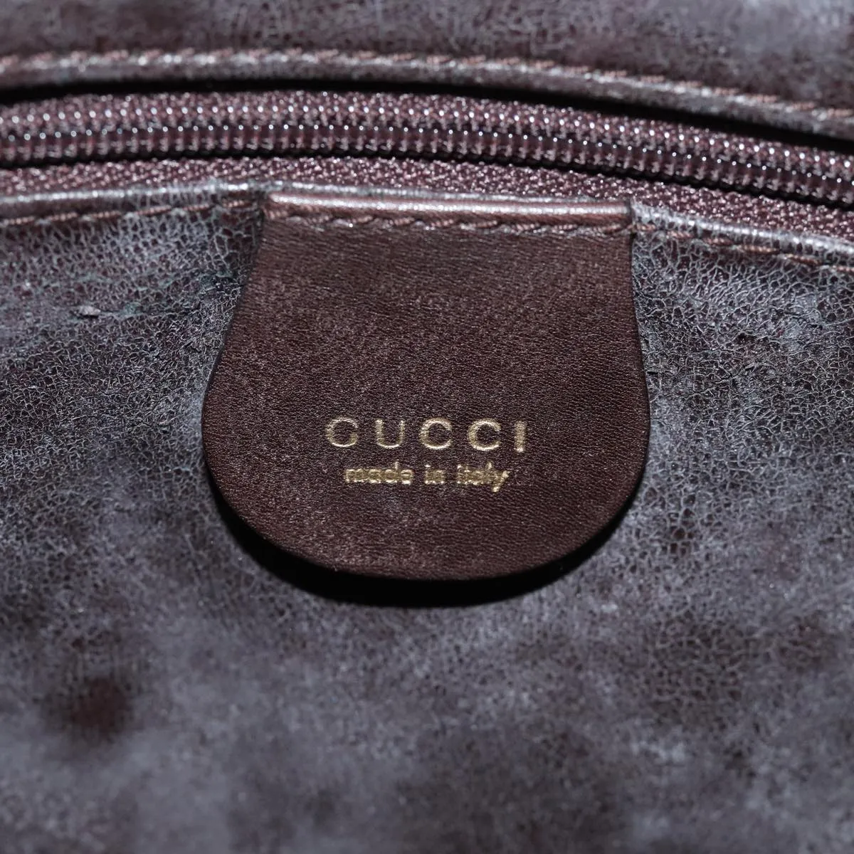 GUCCI Bamboo Shoulder Bag Leather Brown 001 2123 1777  84430