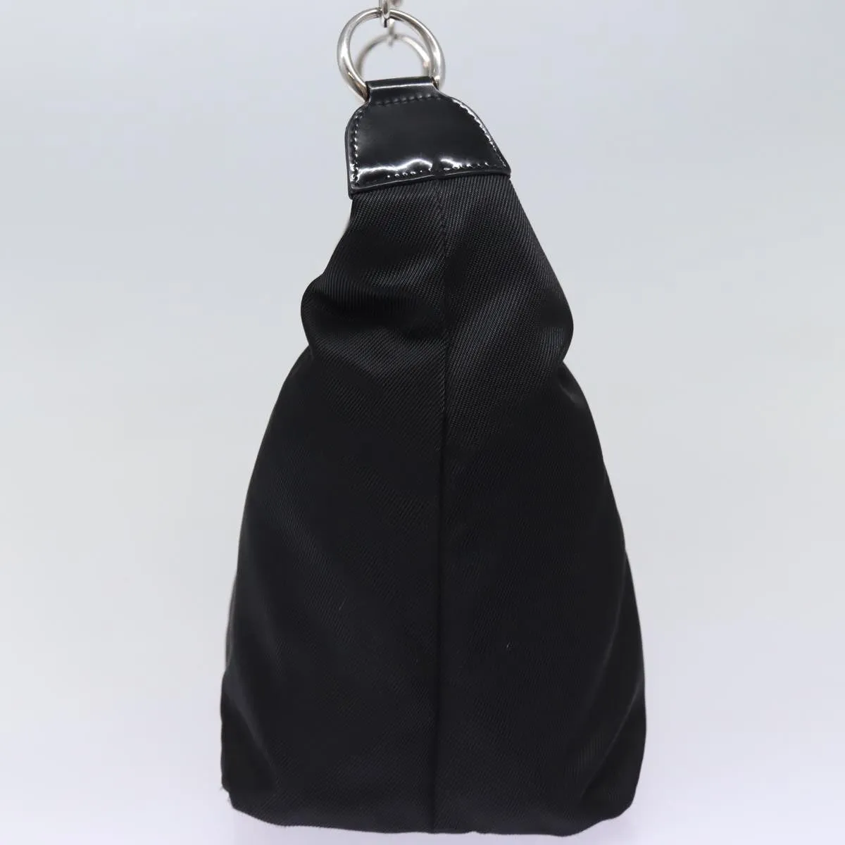 GUCCI Bamboo Shoulder Bag Nylon Black  ep4342