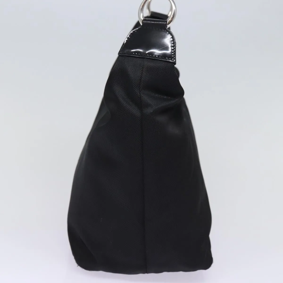 GUCCI Bamboo Shoulder Bag Nylon Black  ep4342