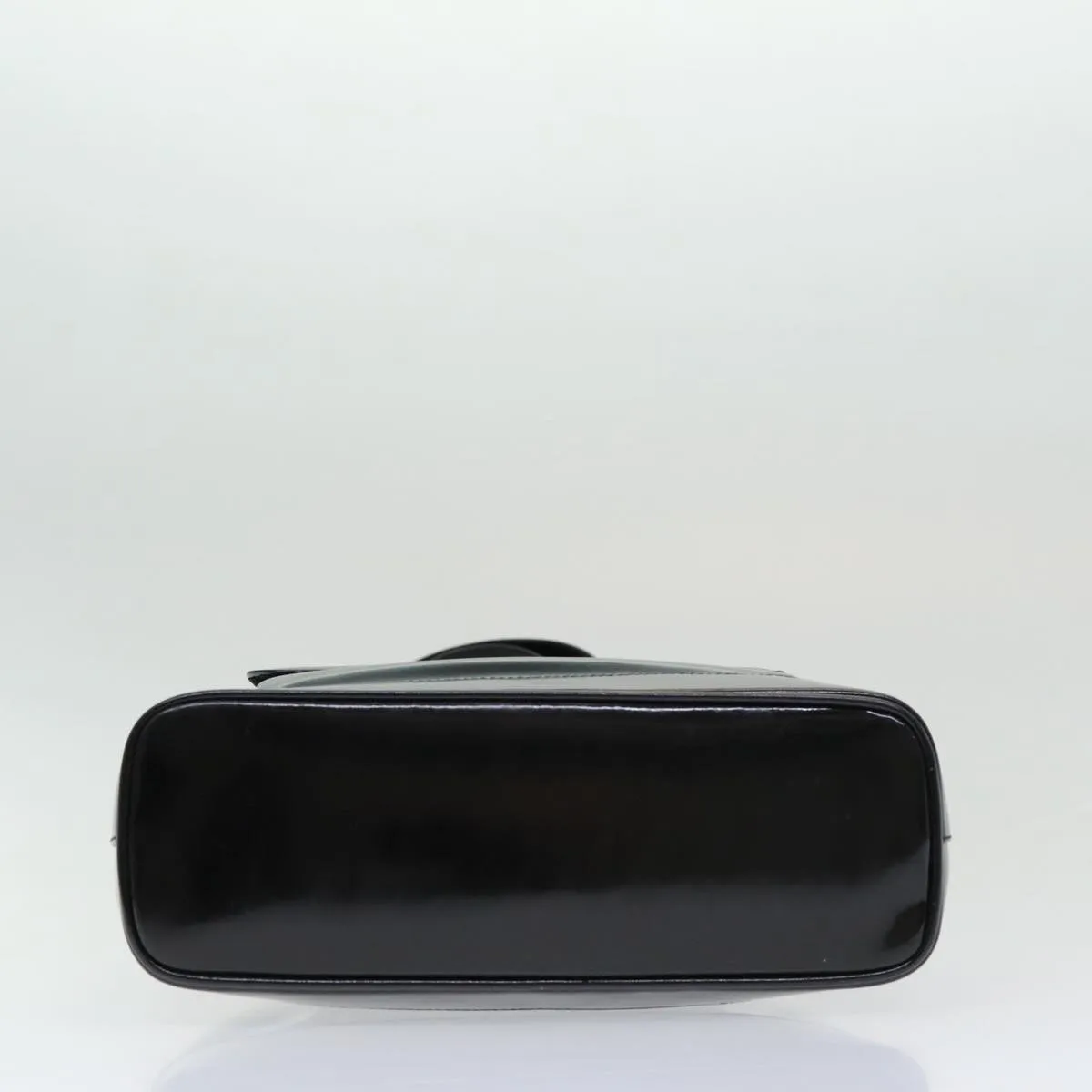 GUCCI Bamboo Shoulder Bag Patent leather Black  bs16780