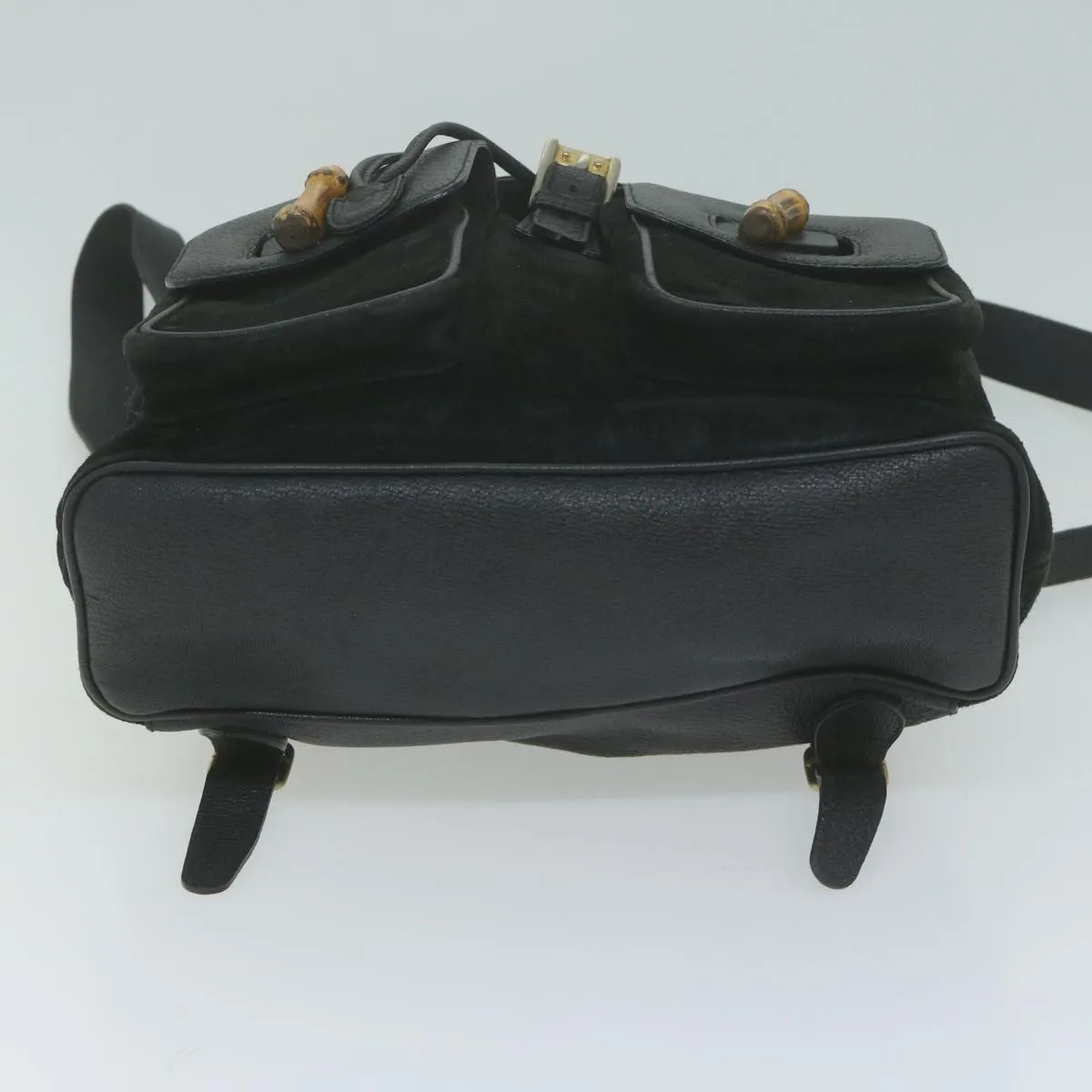 Gucci Bamboo  Suede Backpack Bag ()