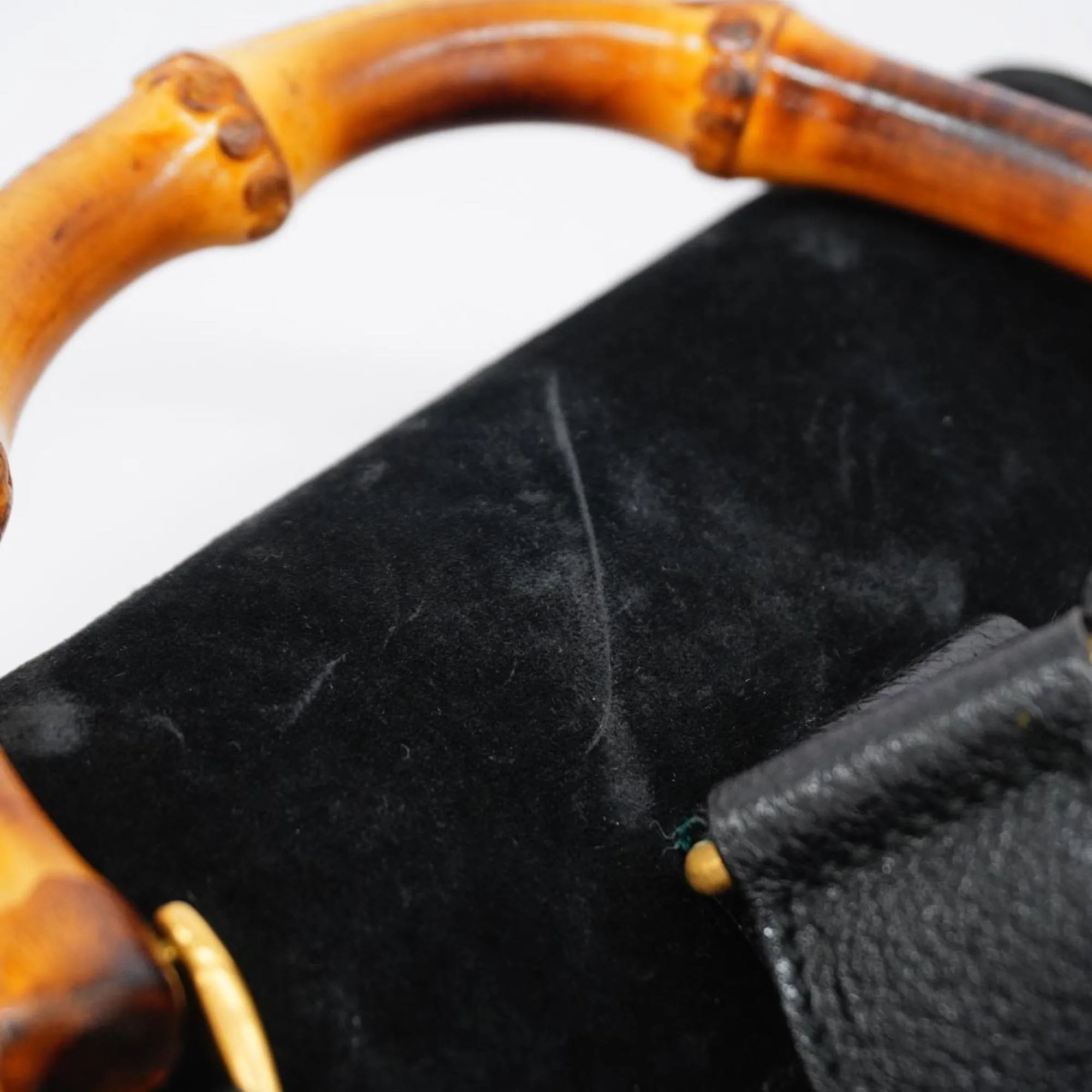 Gucci Bamboo  Suede Backpack Bag ()