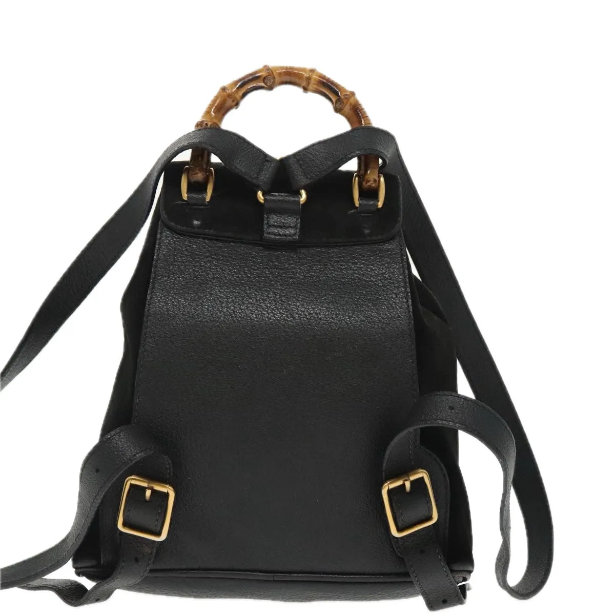 Gucci Bamboo  Suede Backpack Bag (Pre-Owned)