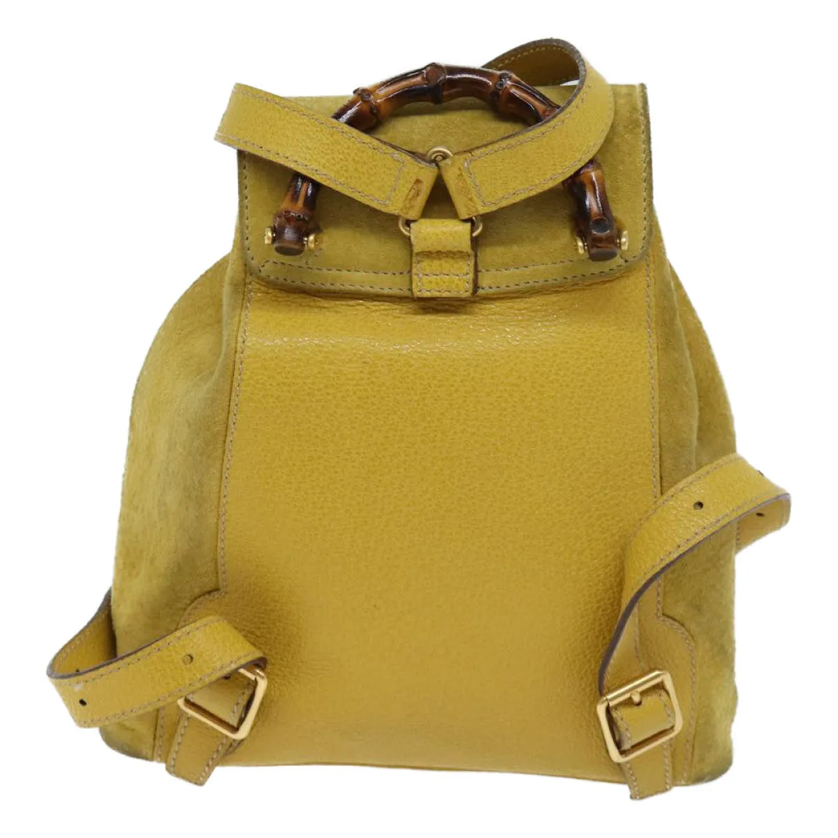 Gucci Bamboo  Suede Backpack Bag