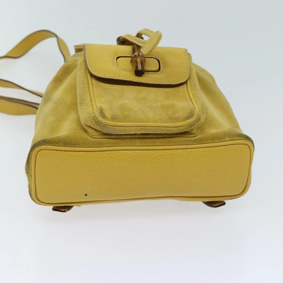 Gucci Bamboo  Suede Backpack Bag