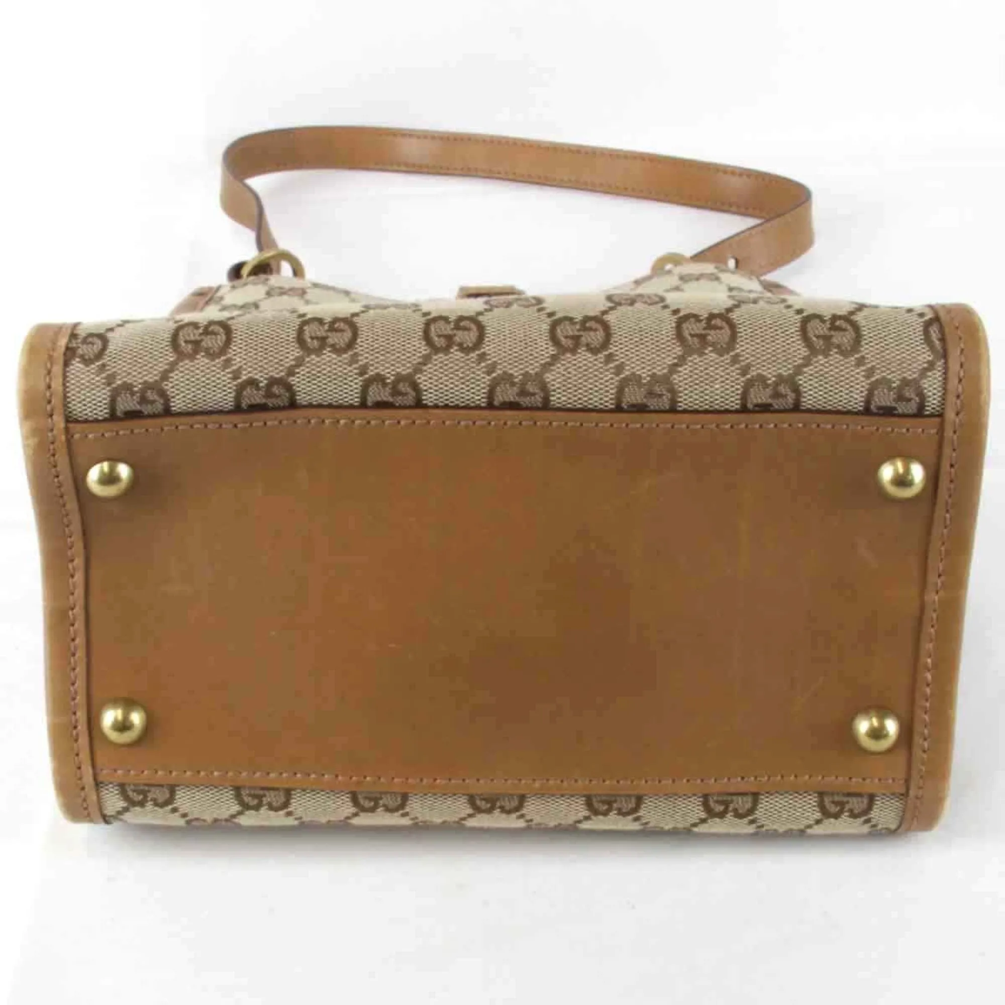 Gucci Beige Gg Canvas Shoulder Bag ()
