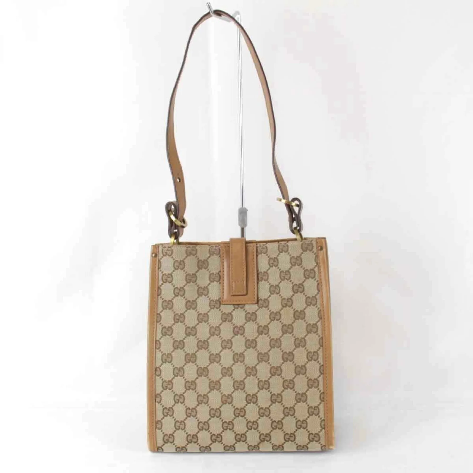Gucci Beige Gg Canvas Shoulder Bag ()