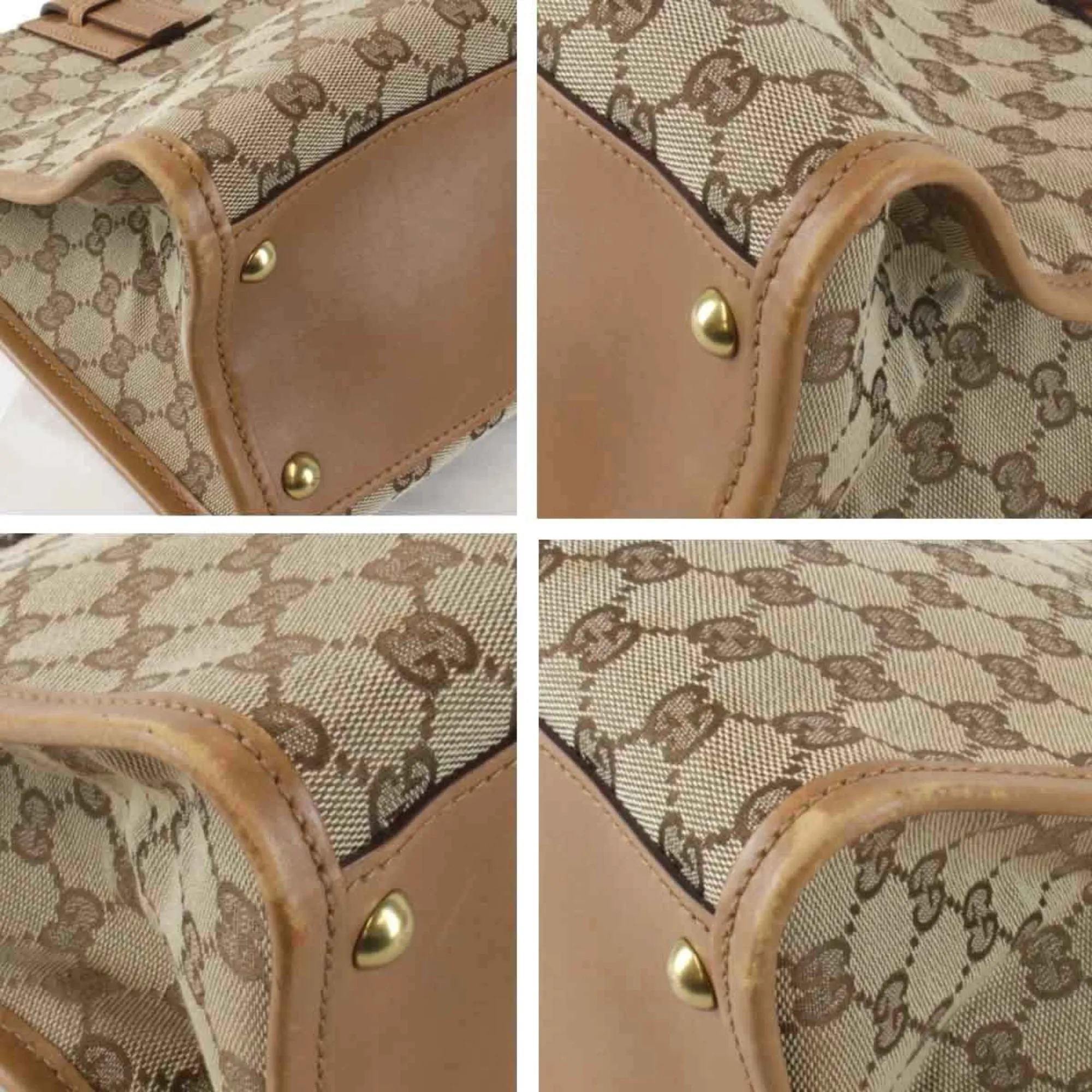 Gucci Beige Gg Canvas Shoulder Bag ()